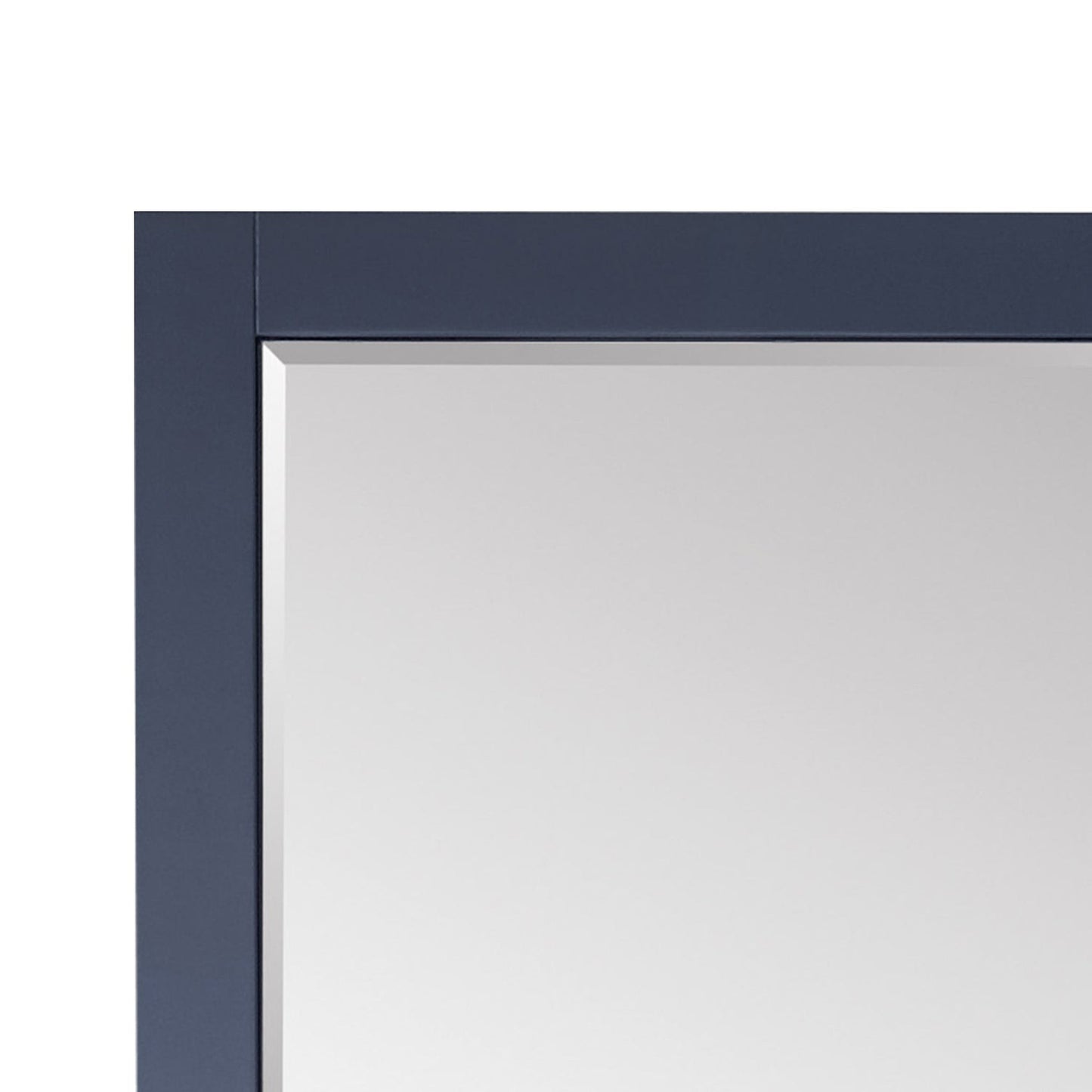 Altair Ivy 48" x 36" Rectangle Royal Blue Wood Framed Wall-Mounted Mirror