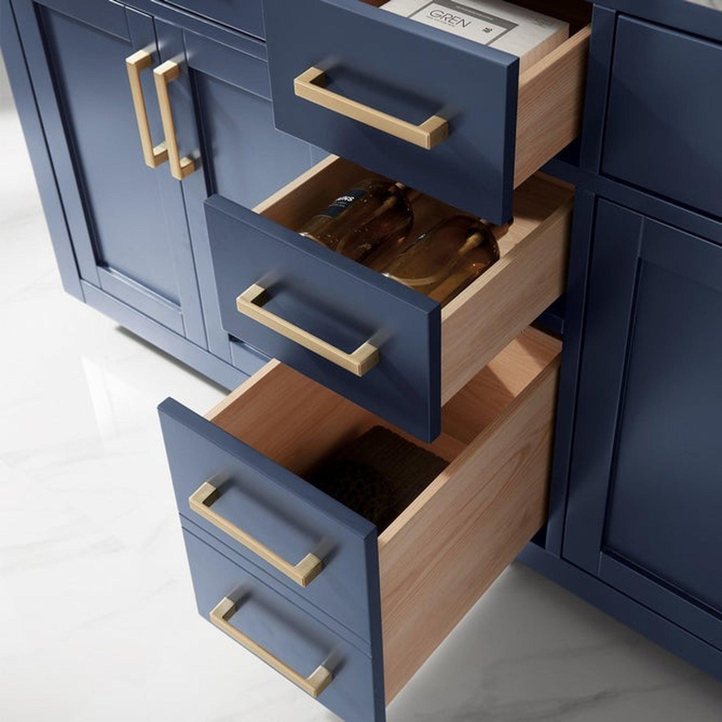 Altair Ivy 60" Royal Blue Freestanding Double Bathroom Vanity Base