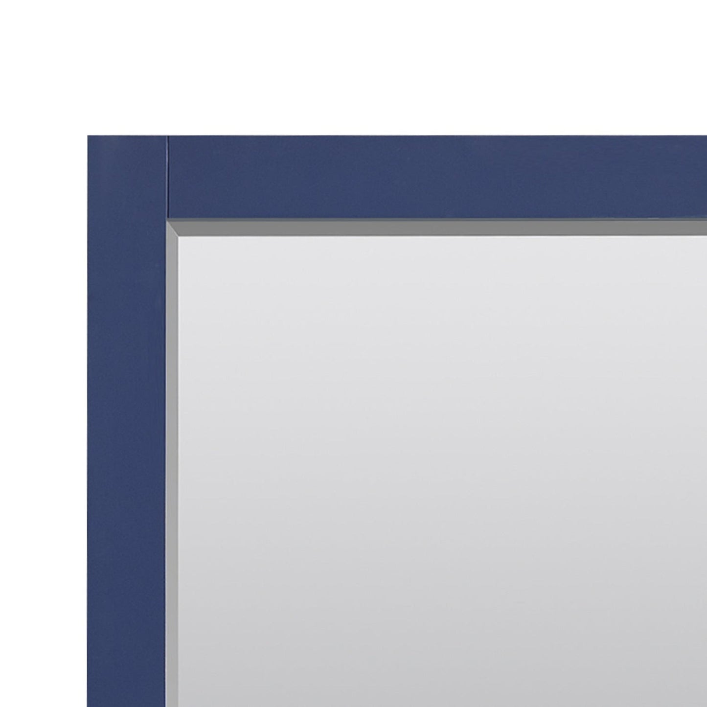 Altair Maribella 27.2" x 36" Rectangle Jewelry Blue Wood Framed Wall-Mounted Mirror