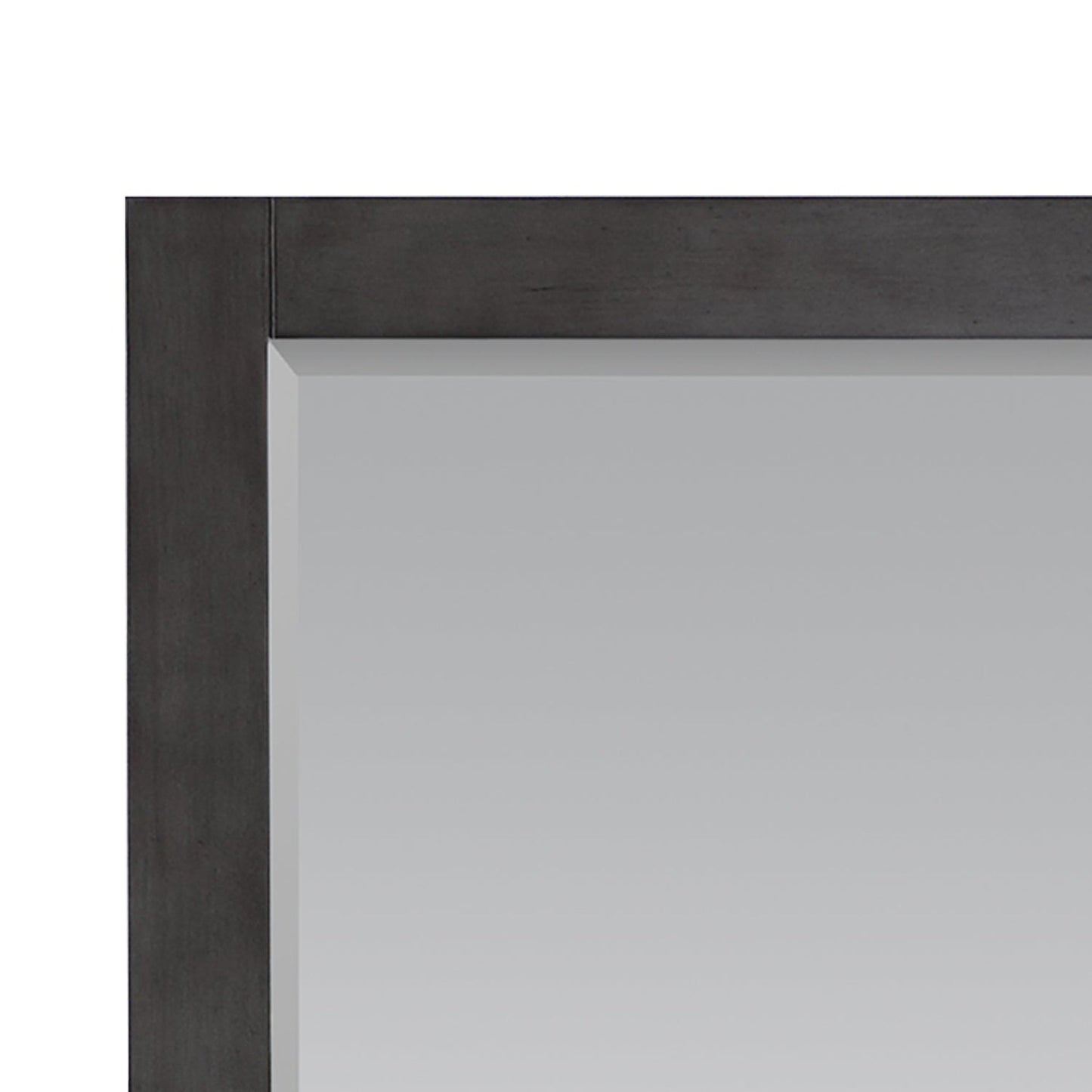 Altair Maribella 33.5" x 36" Rectangle Rust Black Wood Framed Wall-Mounted Mirror