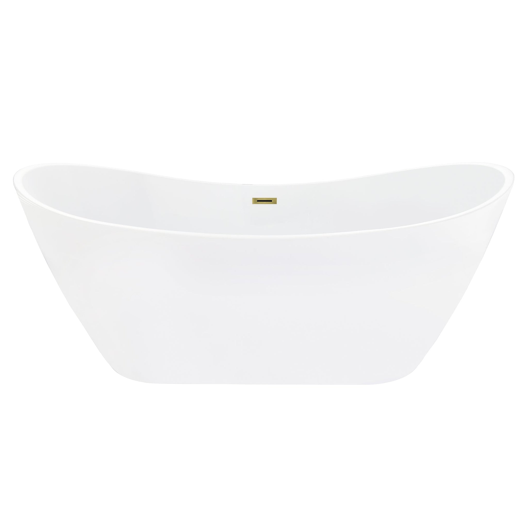 Altair Vansza 67" x 32" White Acrylic Freestanding Bathtub With Drain