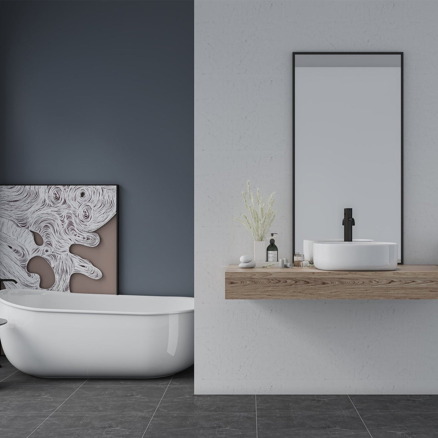 Altair Zion 16" Square White Ceramic Bathroom Vanity Sink