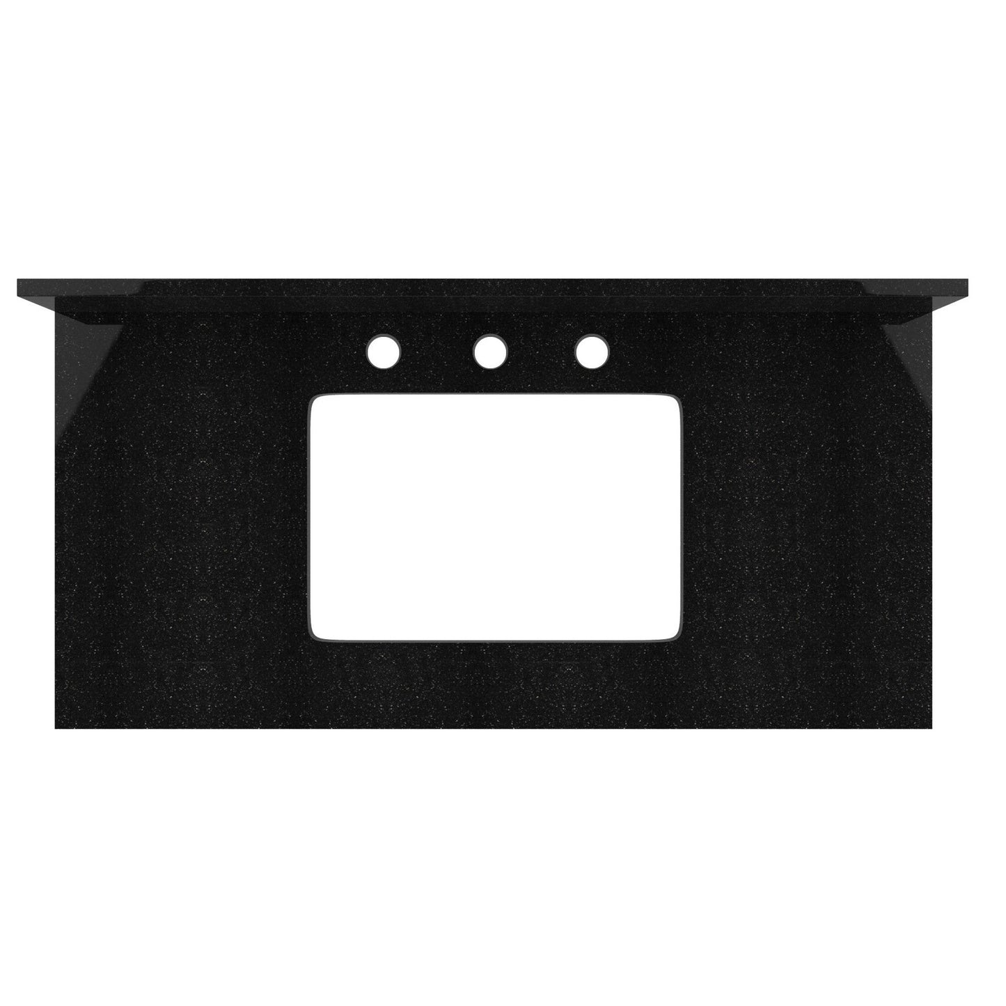 American Imaginations AI-17440 36" Black Galaxy Rectangular Countertop Modern Stone Top