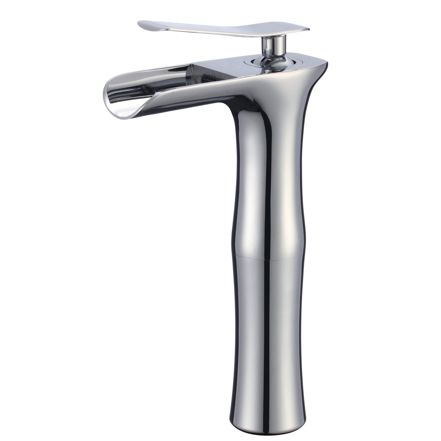 American Imaginations AI-17819 16" White Square Ceramic Above Counter Bathroom Vessel Sink Set