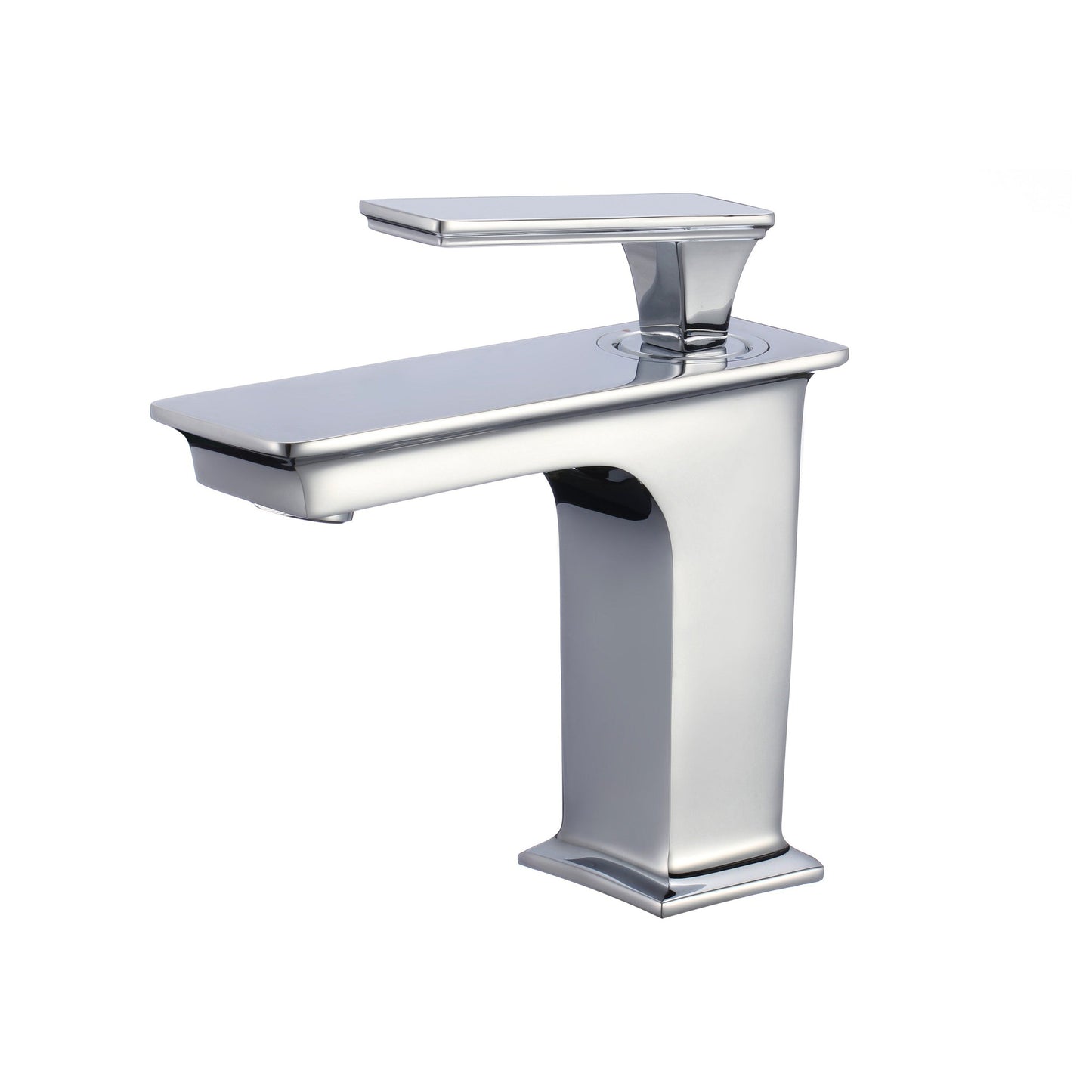 American Imaginations AI-17918 18" White Unique Ceramic Above Counter Bathroom Vessel Sink Set