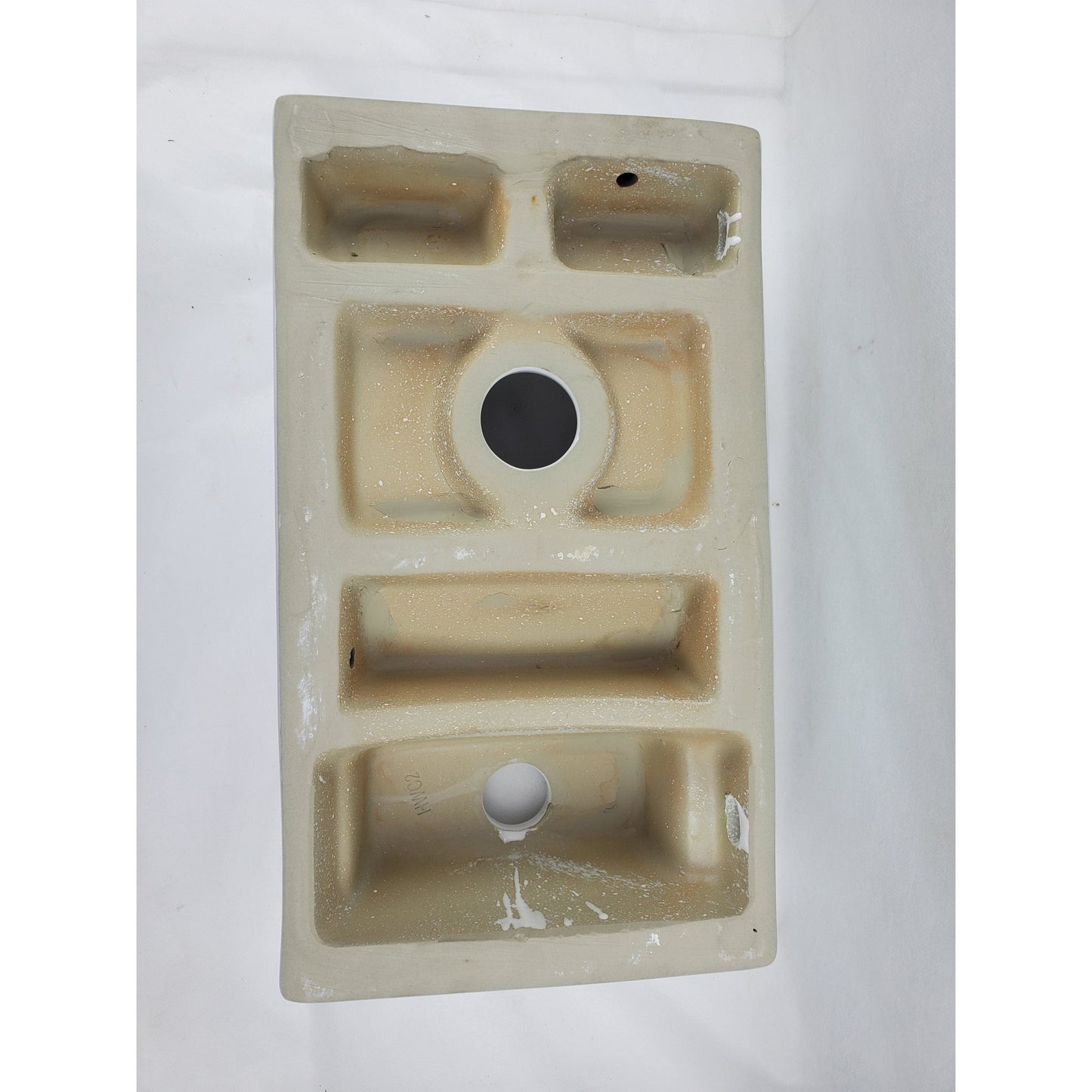 American Imaginations AI-28157 Rectangle White Ceramic Bathroom Vessel Sink with Enamel Glaze Finish