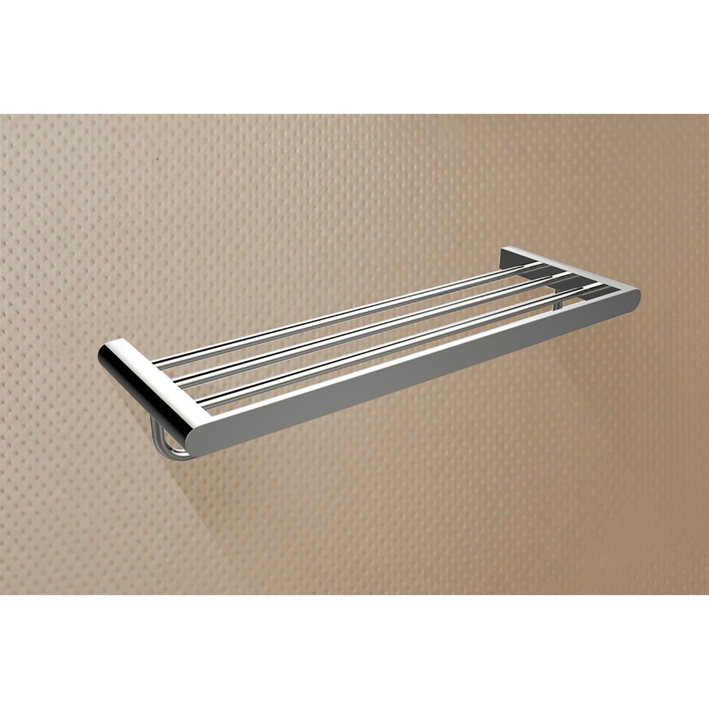 American Imaginations AI-34610 24" Chrome Rectangular Wall Mount Modern Towel Bar