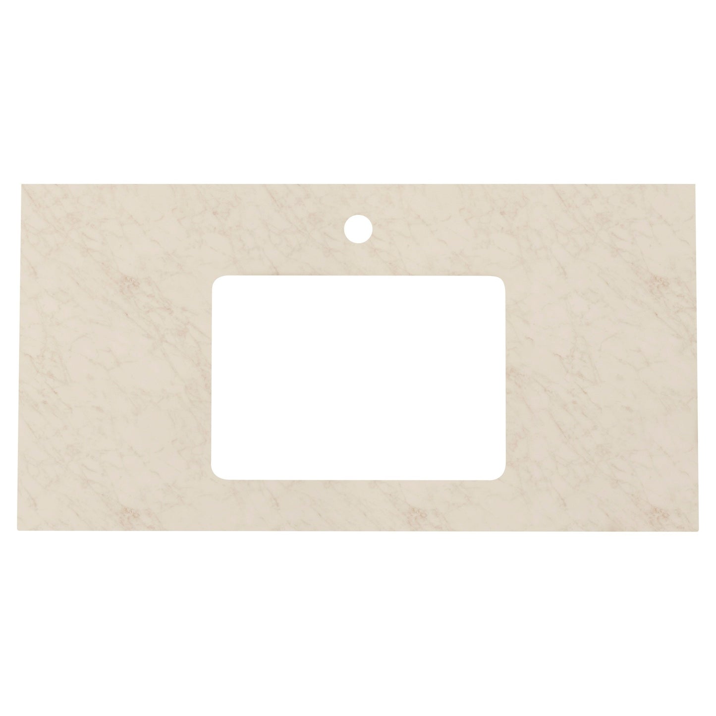 American Imaginations AI-578 36" Beige Rectangular Countertop Transitional Stone Top