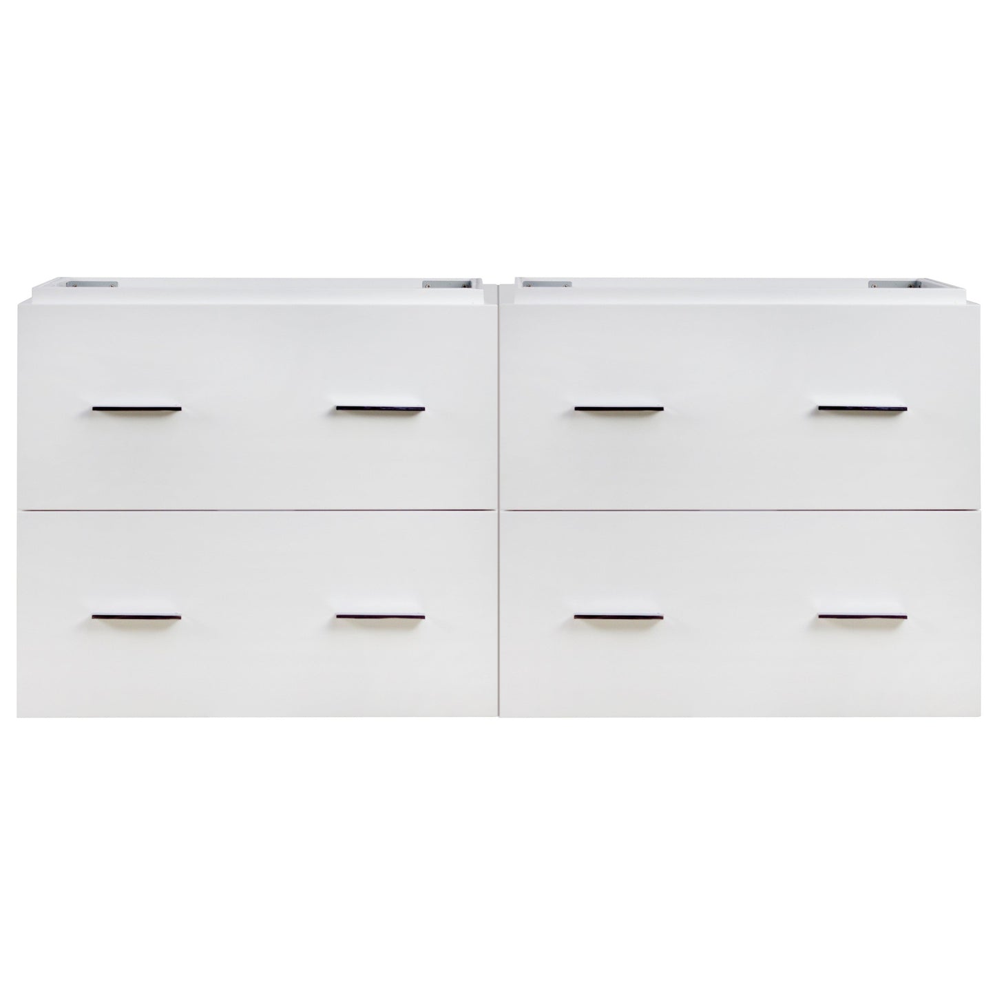 American Imaginations AI-757 47" White Rectangular Wall Mount Modern Vanity Base Set