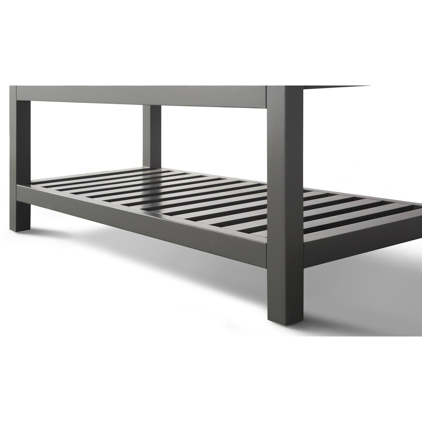 Ancerre Designs Elizabeth 36" 4-Drawers 1-Shelve Sapphire Gray Bathroom Vanity With Italian Carrara White Marble Vanity Top, Single Undermount Ceramic Sink and 4" Solid Wood Backsplash