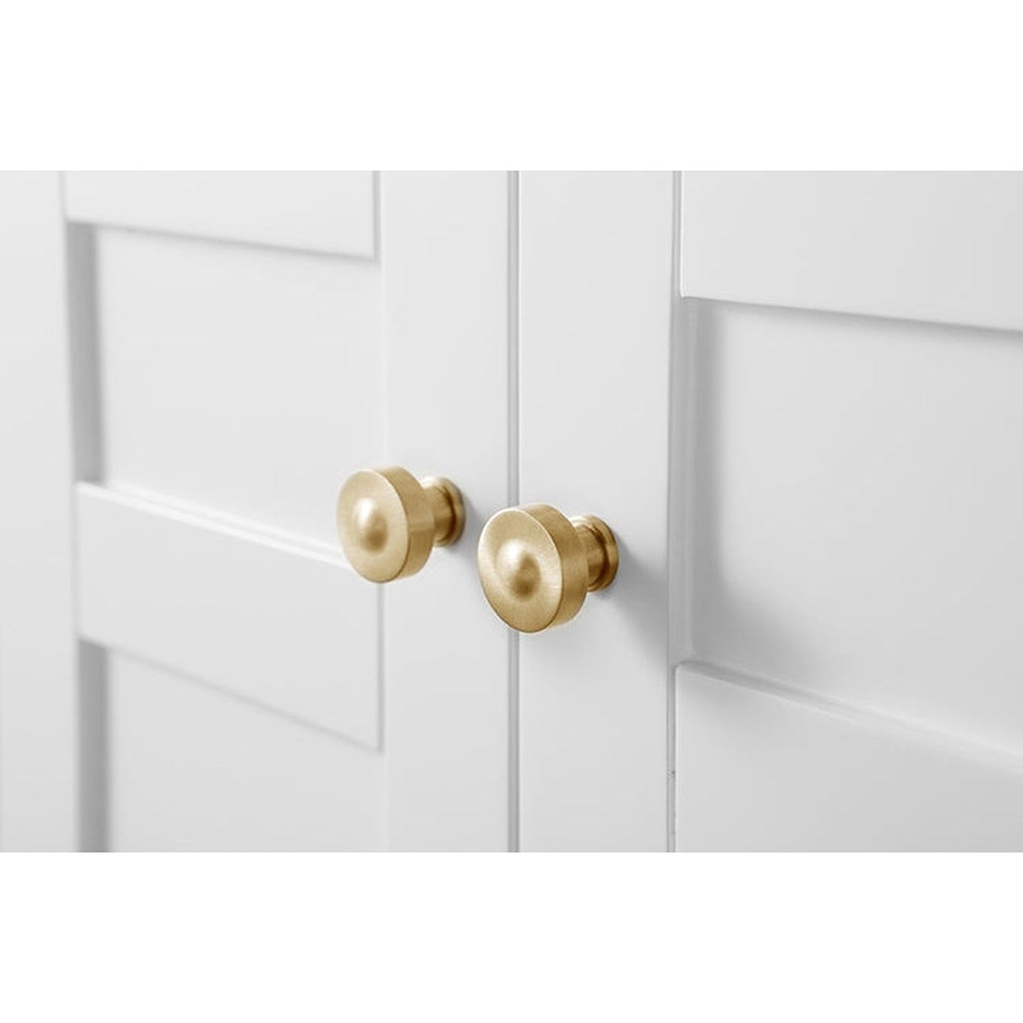 Ancerre Designs Maili 48" 2-Door 6-Drawer White Bathroom Vanity With Italian Carrara White Marble Vanity Top, Single Rectangle Undermount Ceramic Sink, 4" Solid Wood Backsplash and Satin Brushed Gold Hardware