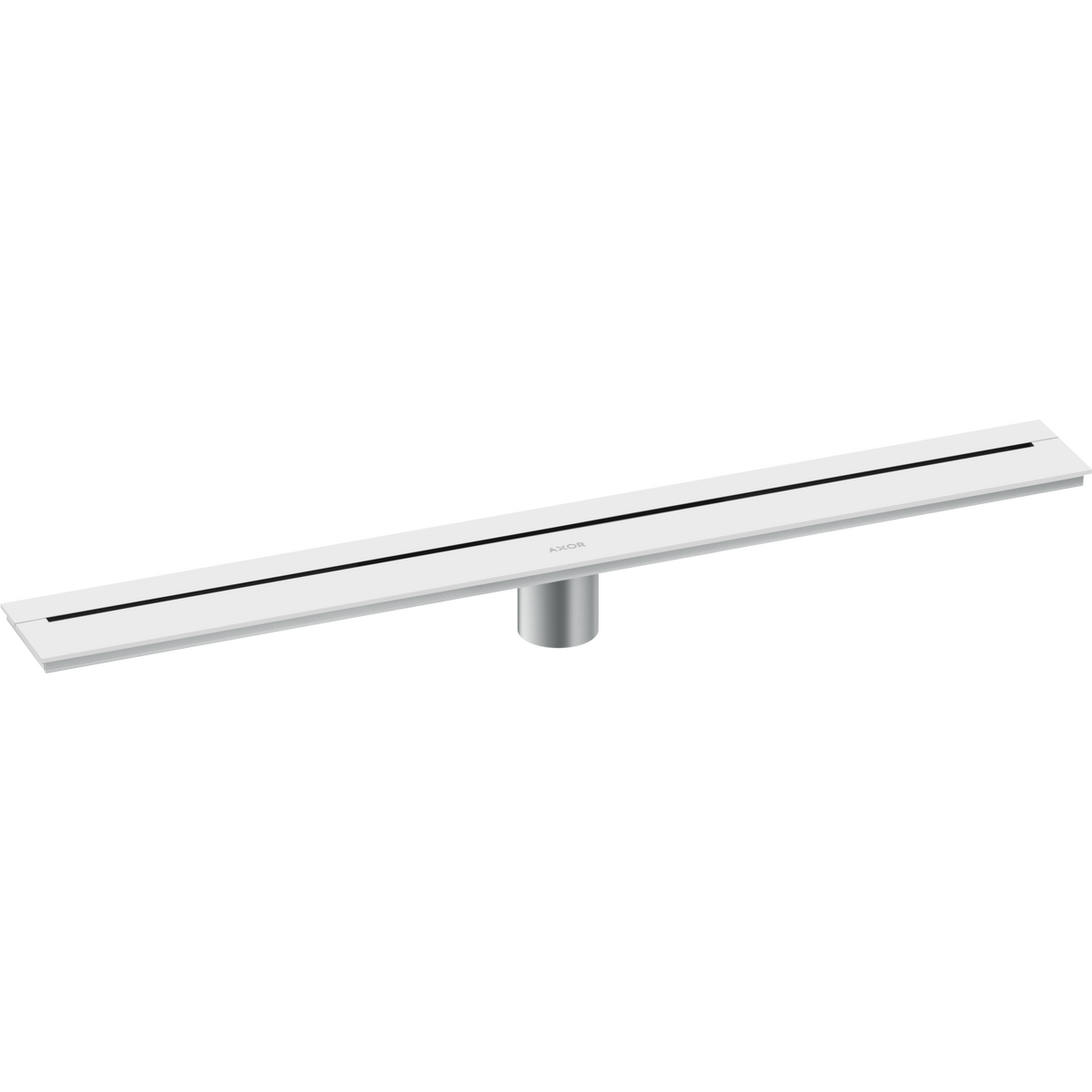 Axor 27" Stainless Steel Wall Installation Matte White Drain
