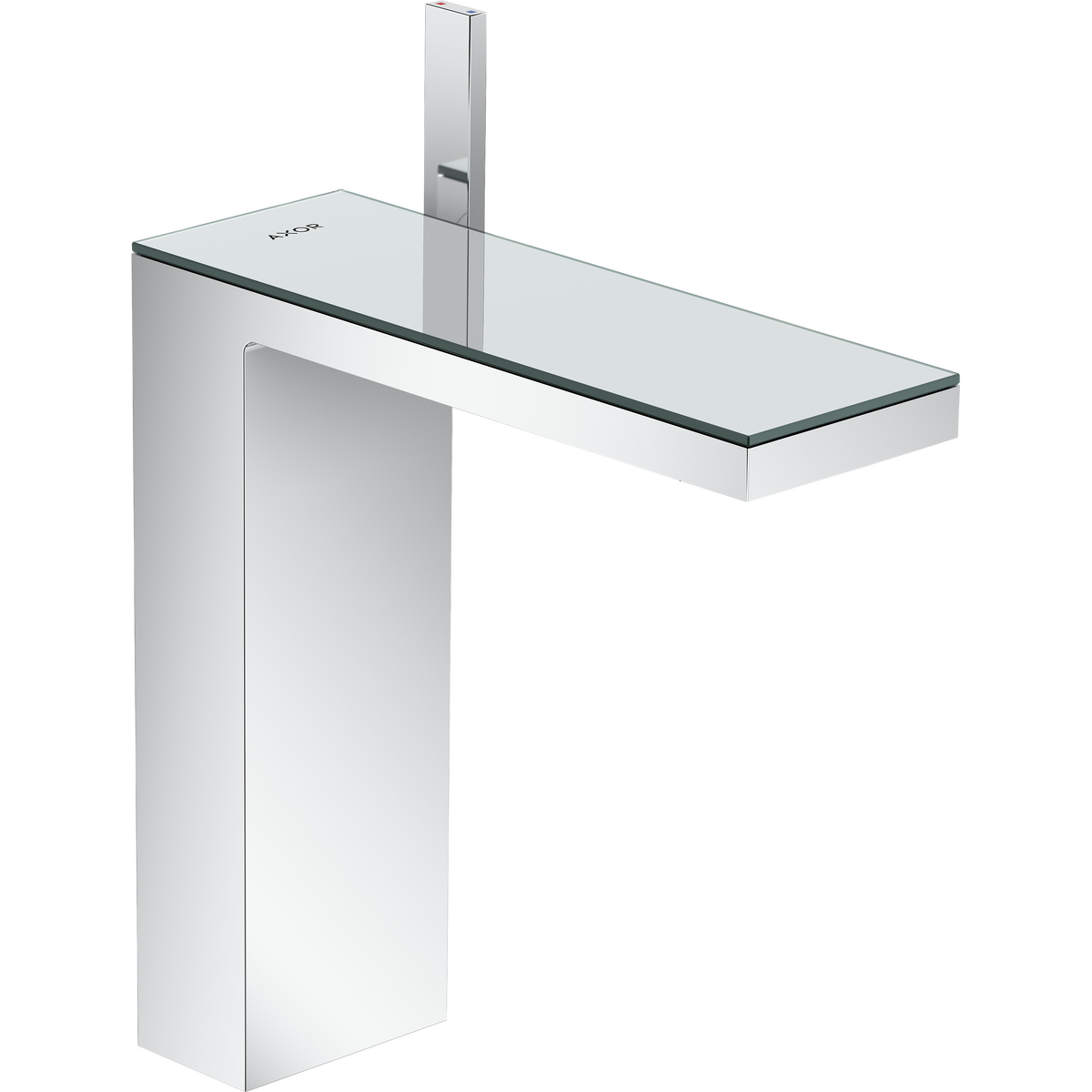 Axor MyEdition 1.2 GPM 230 Single Hole Lever Handle Chrome/ Mirror Glass Faucet