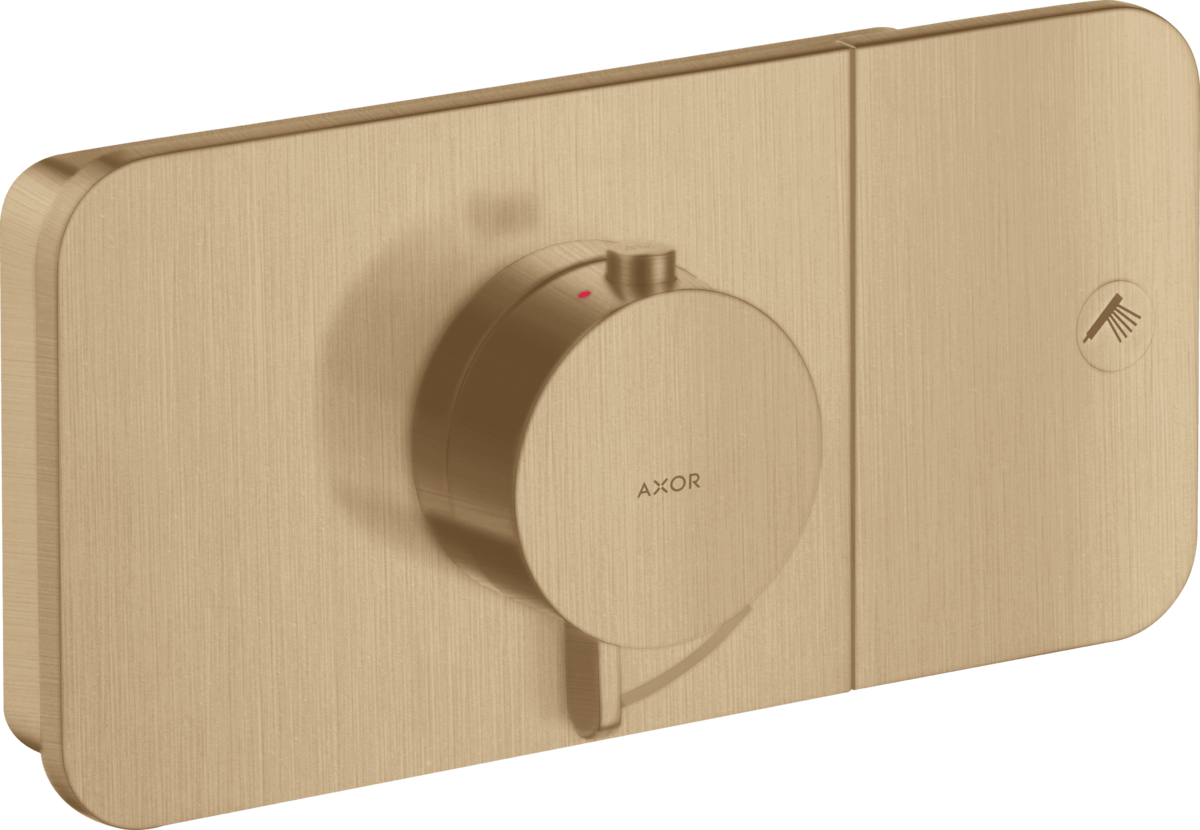 Axor One 1-Function Brushed Bronze Thermostatic Module Trim