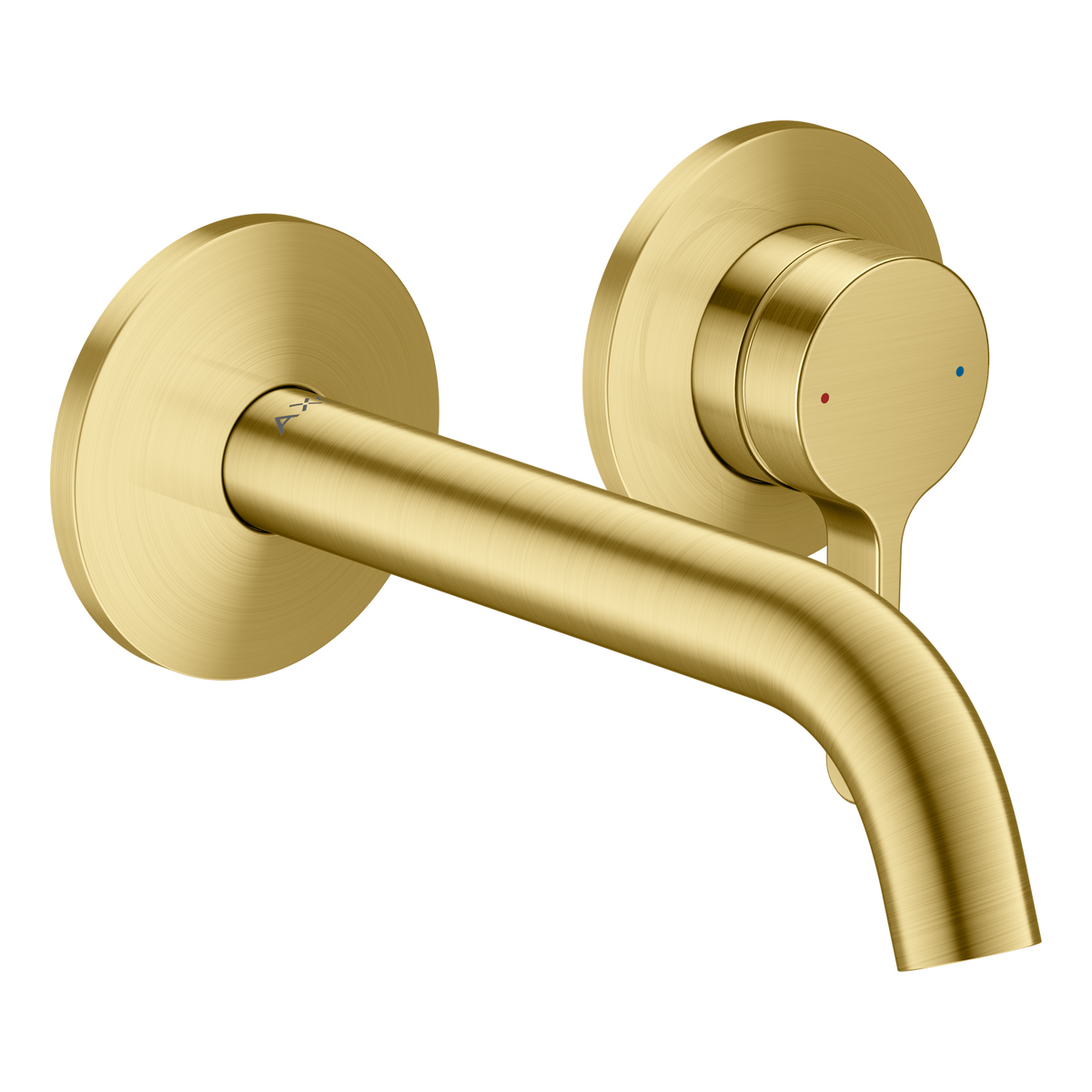 Axor One 1.2 GPM 160 Single Lever Handle Brushed Brass Wall Mounted Faucet