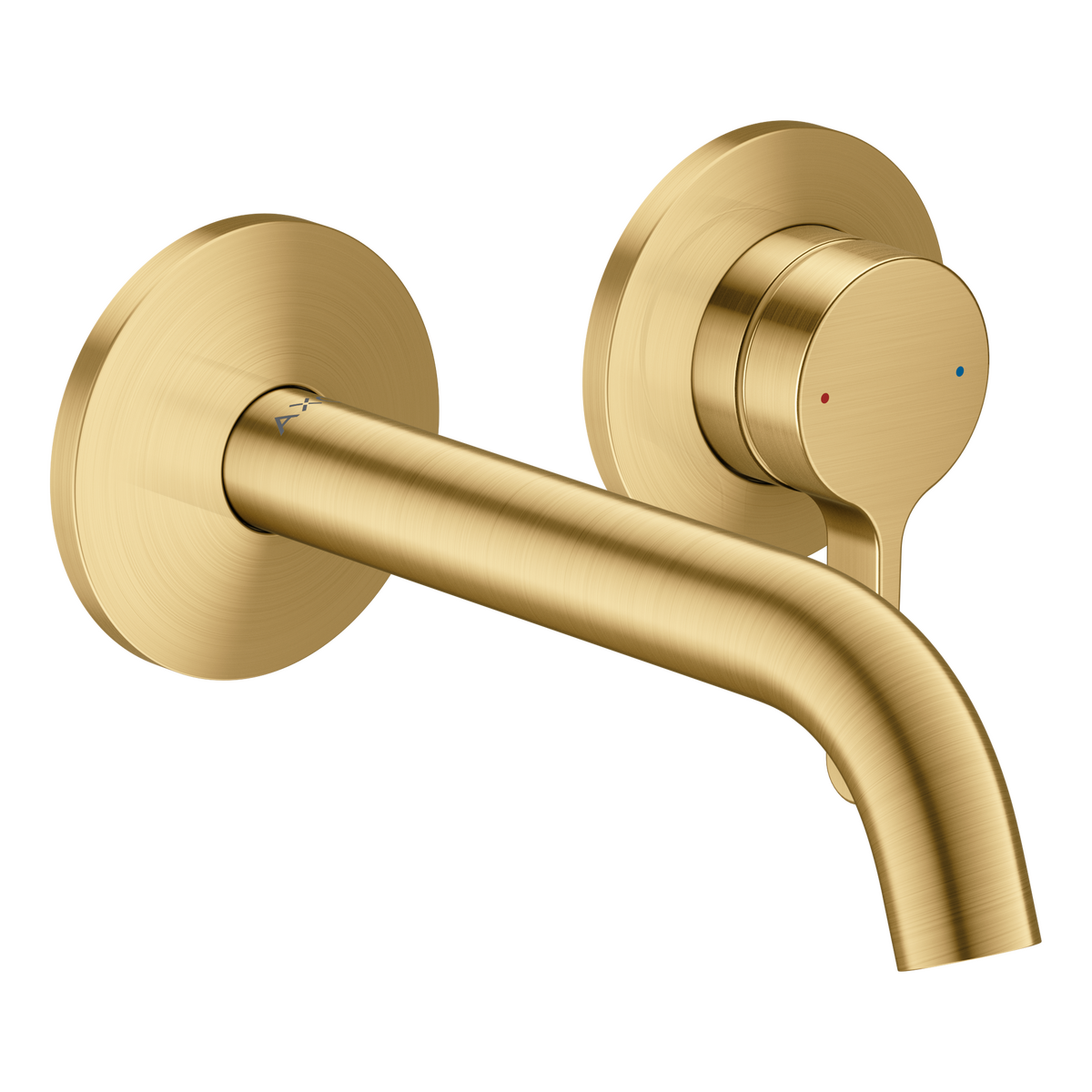 Axor One 1.2 GPM 160 Single Lever Handle Brushed Gold Optic Wall Mounted Faucet