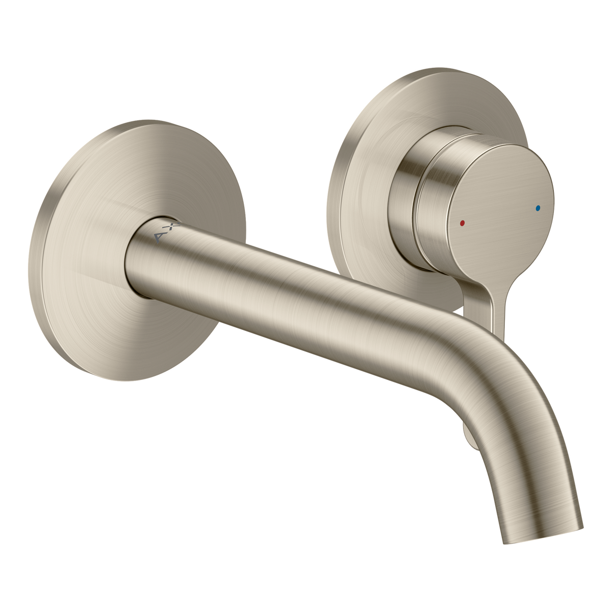 Axor One 1.2 GPM 160 Single Lever Handle Brushed Nickel Wall Mounted Faucet