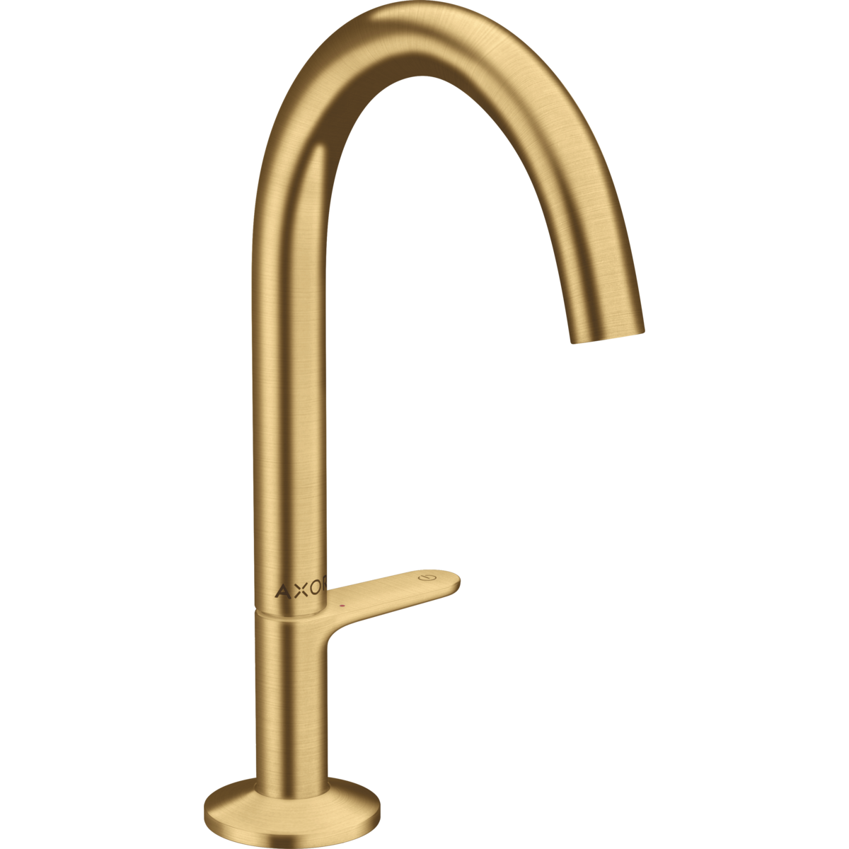 Axor One 1.2 GPM 170 Lever Handles Brushed Gold Optic Widespread Faucet Without Pop-Up Drain