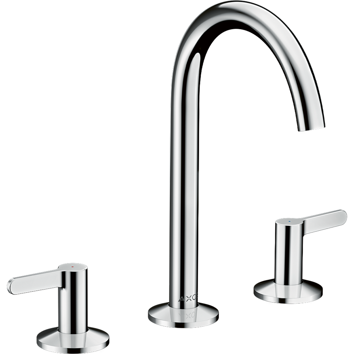 Axor One 1.2 GPM 170 Lever Handles Chrome Widespread Faucet Without Pop-Up Drain