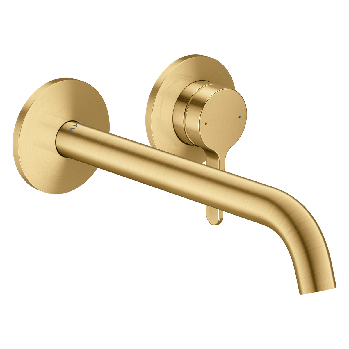 Axor One 1.2 GPM Single Lever Handle Brushed Gold Optic Wall Mounted Faucet