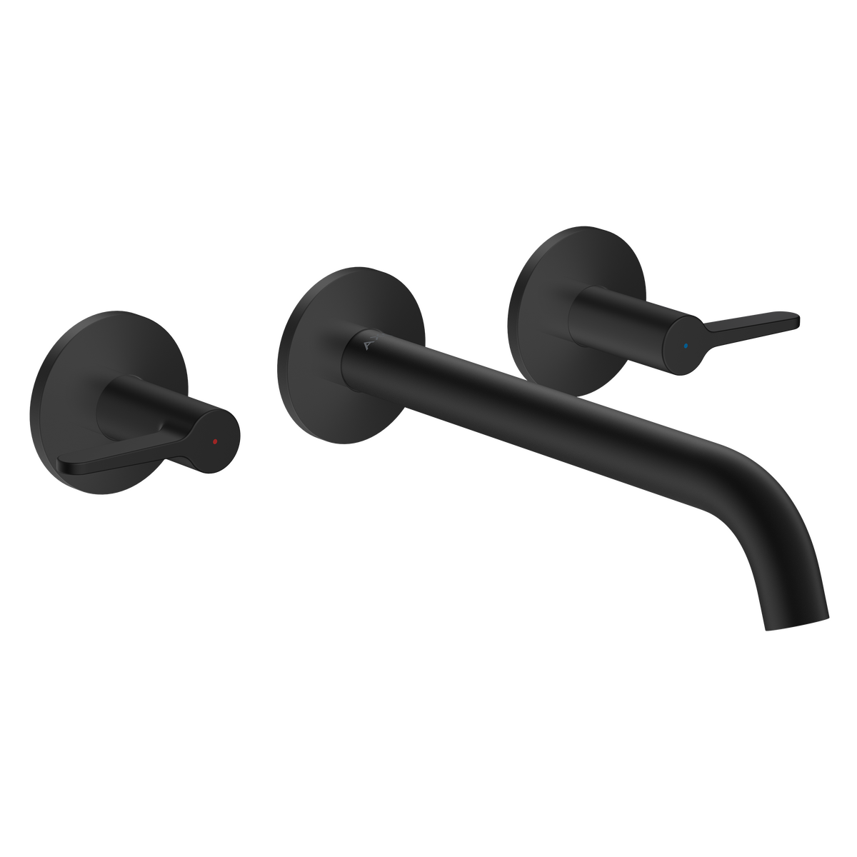 Axor One 5.3 GPM Lever Handle Wall Mounted Matte Black Tub Filler