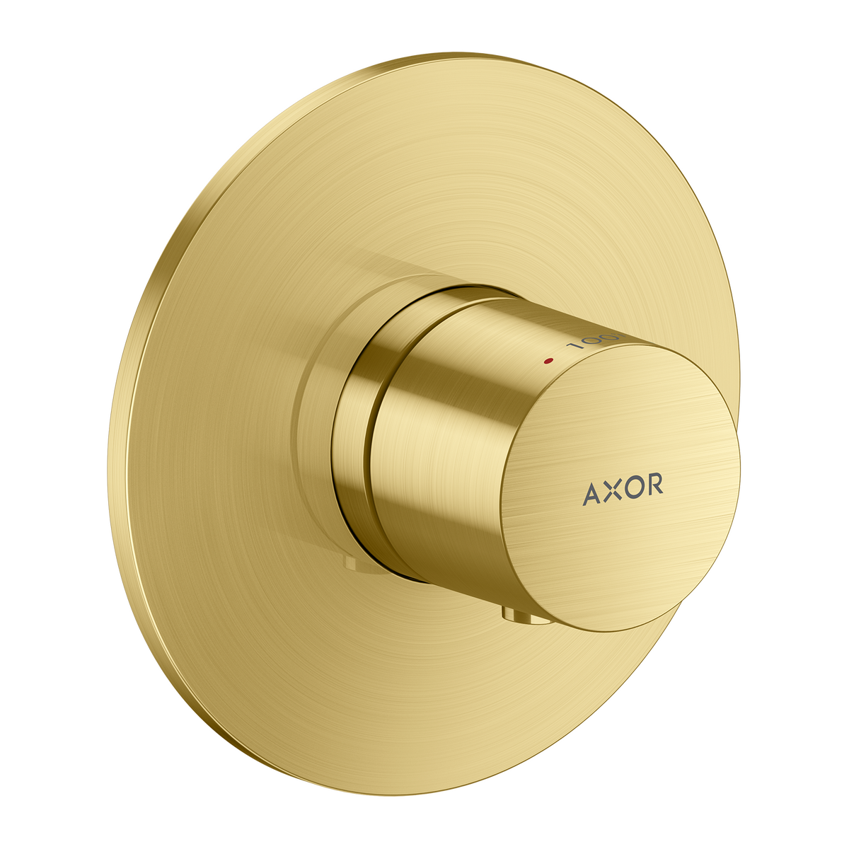 Axor One Brushed Brass Thermostatic Trim
