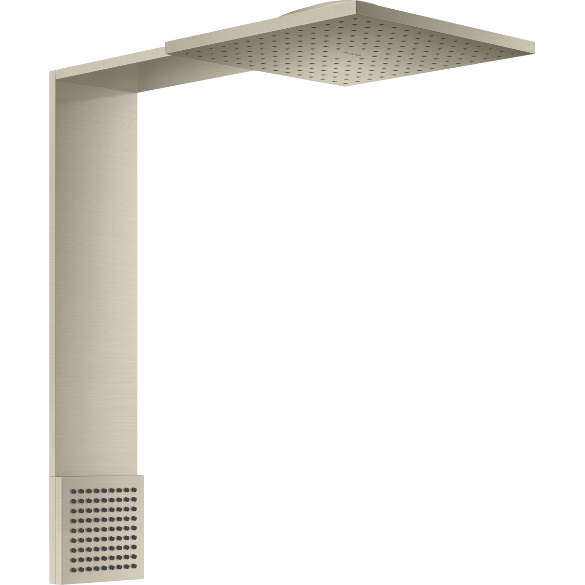 Axor ShowerComposition 2.5 GPM 2-Jet Overhead Shower 1-Jet Shoulder Shower Brushed Nickel Shower Module