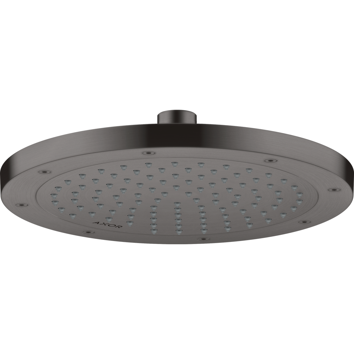 Axor ShowerSolutions 1.5 GPM 245 1-Jet Brushed Black Chrome Rain Showerhead