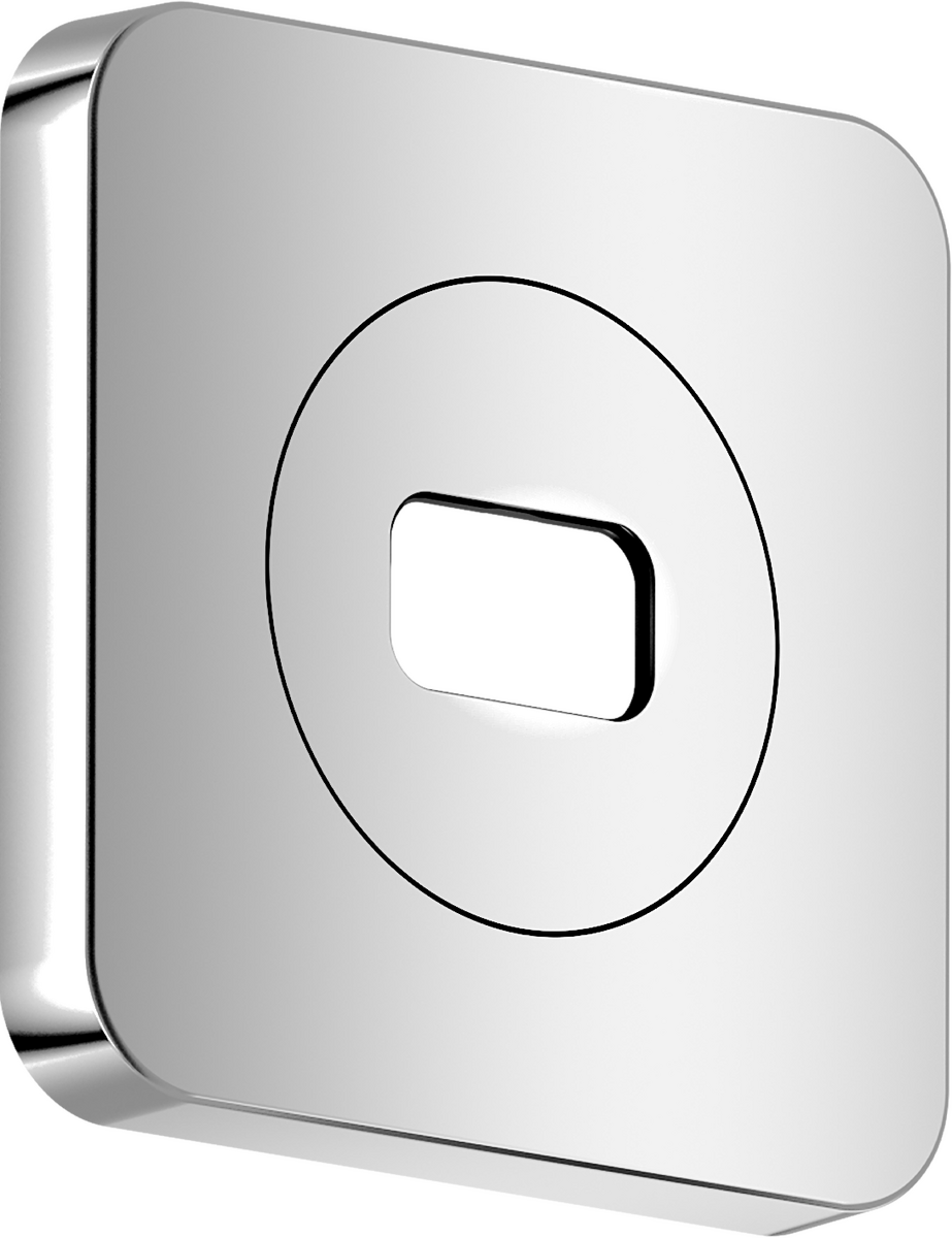Axor ShowerSphere 120/120 Soft Square Chrome Escutcheon