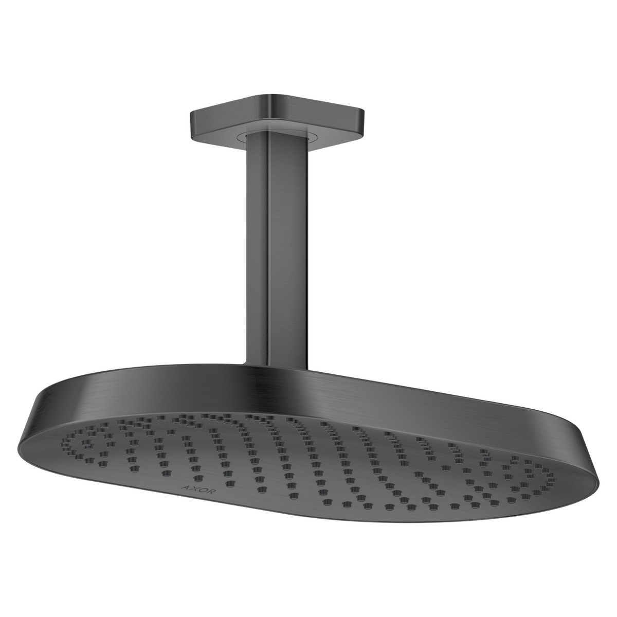Axor ShowerSphere 2.5 GPM 370 1-Jet Ceiling Connection Brushed Black Chrome Showerhead