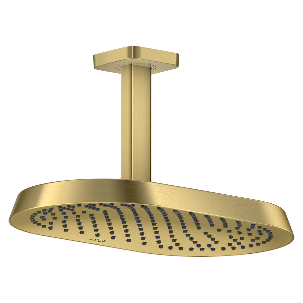 Axor ShowerSphere 2.5 GPM 370 1-Jet Ceiling Connection Brushed Brass Showerhead