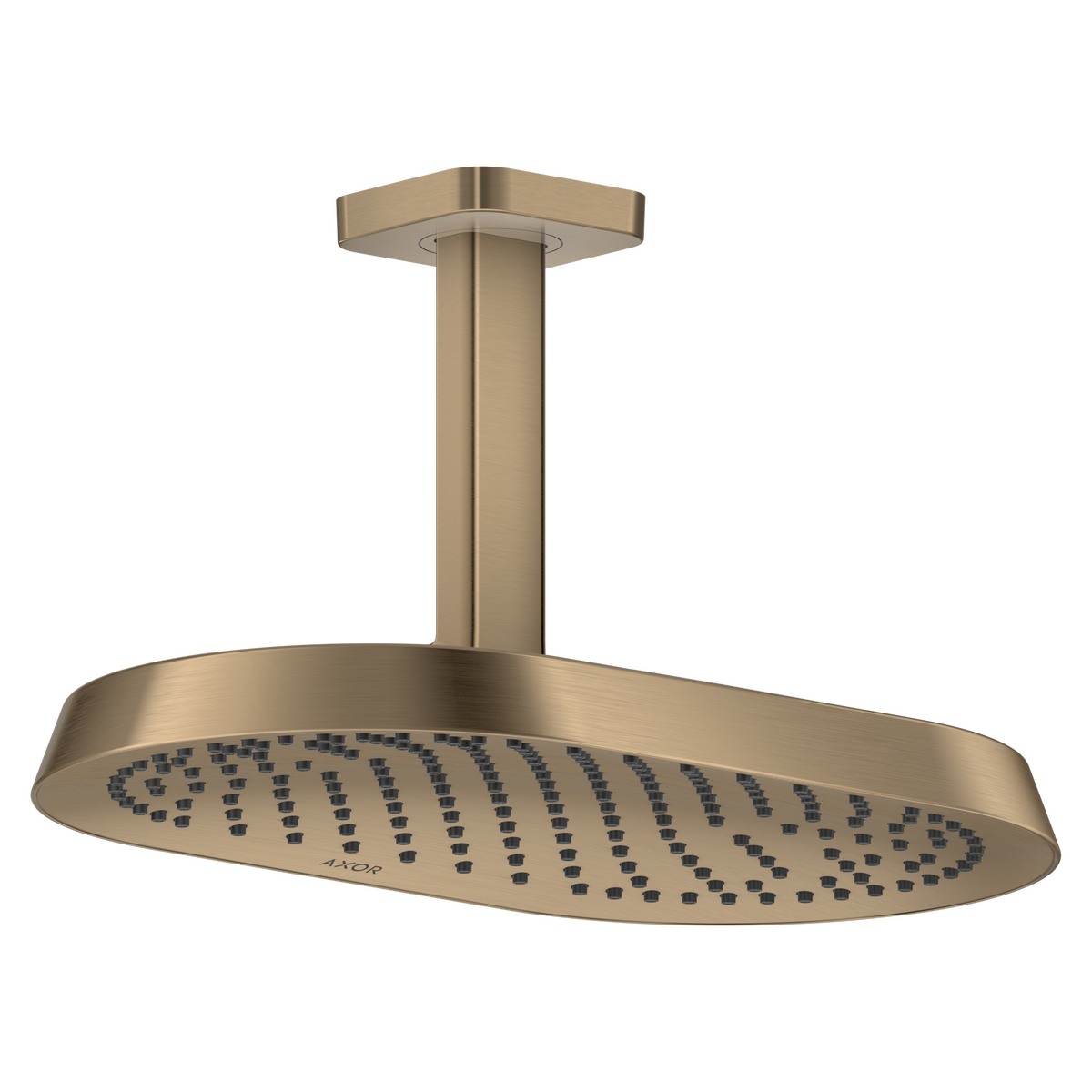 Axor ShowerSphere 2.5 GPM 370 1-Jet Ceiling Connection Brushed Bronze Showerhead