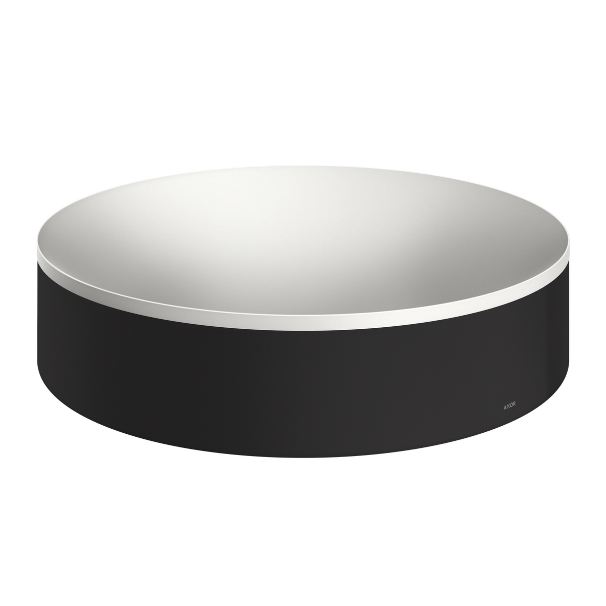 Axor Suite 15" Metal Matte Black Round Sink Without Overflow