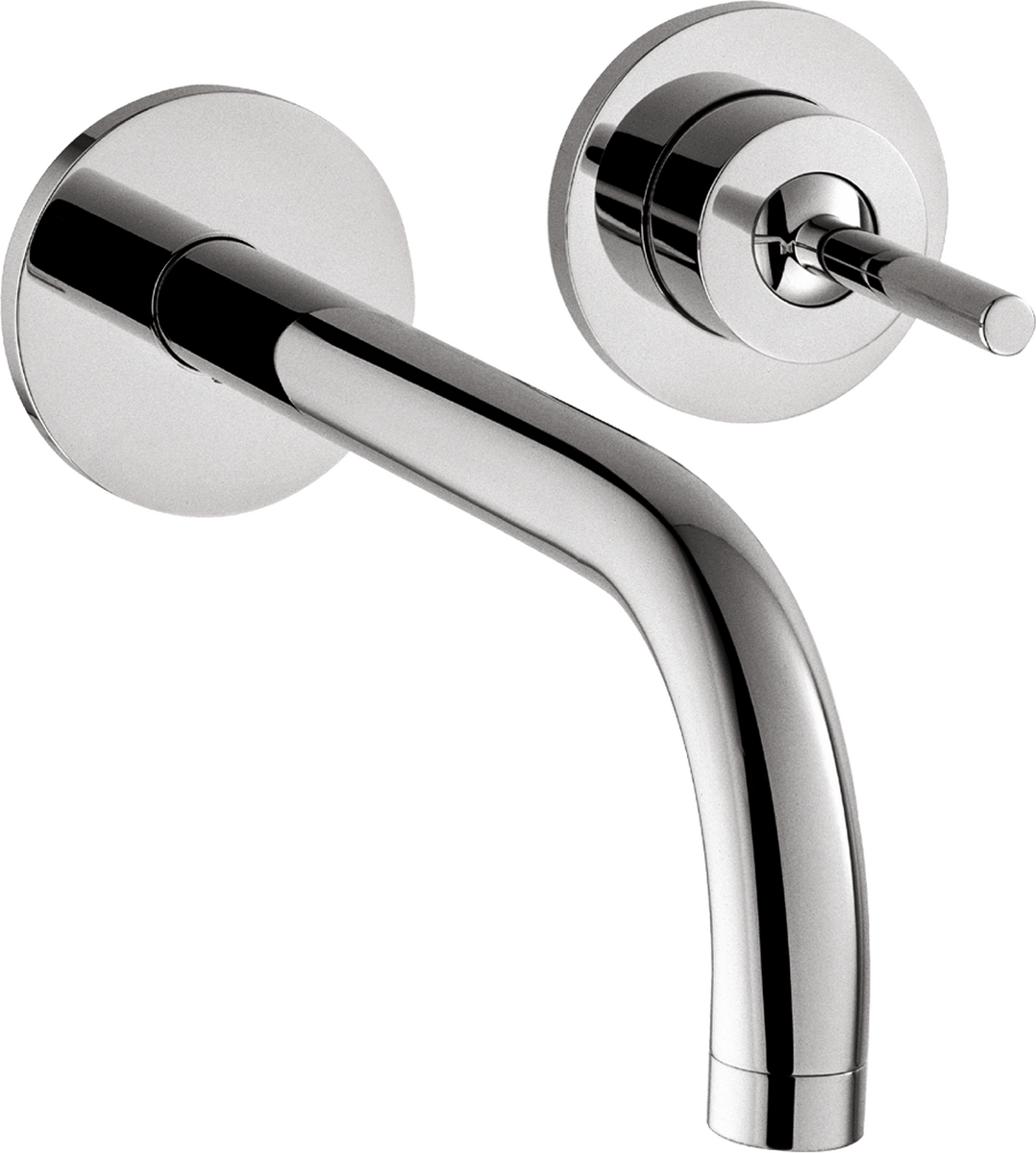 Axor Uno 1.2 GPM Single Handle Wall Mounted Chrome Faucet Trim Without Pop-Up Drain