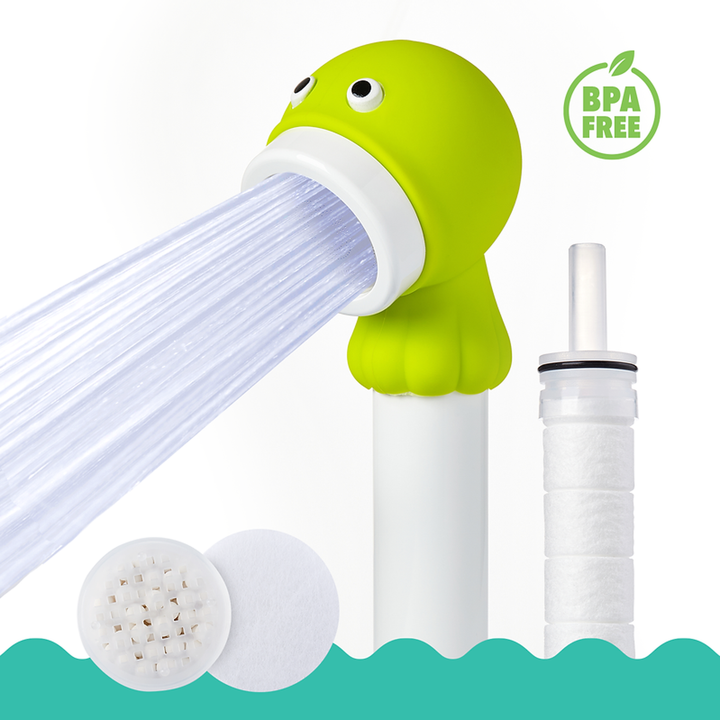 Barumi Livo Octopus Lime Showerhead