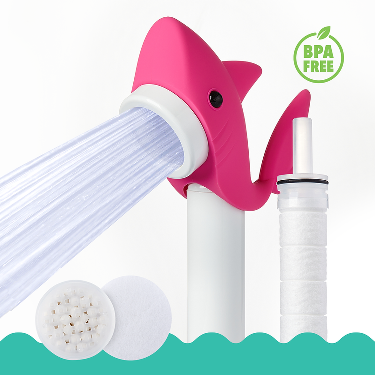 Barumi Livo Shark Pink Showerhead
