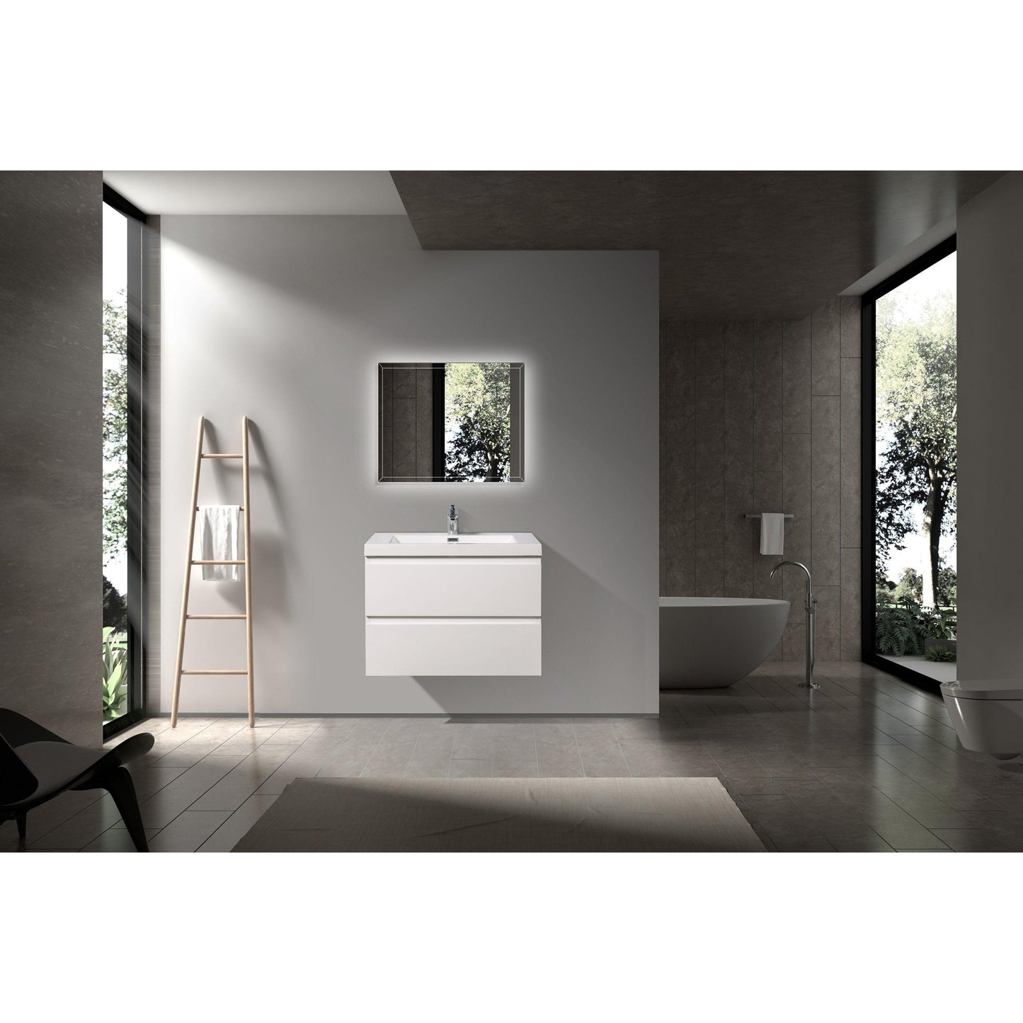 Bathlyn Newport 30" White Bathroom Vanity