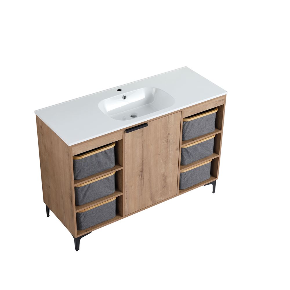 Bellaterra Home 500210-48 48" Neutral Finish Single Sink Vanity