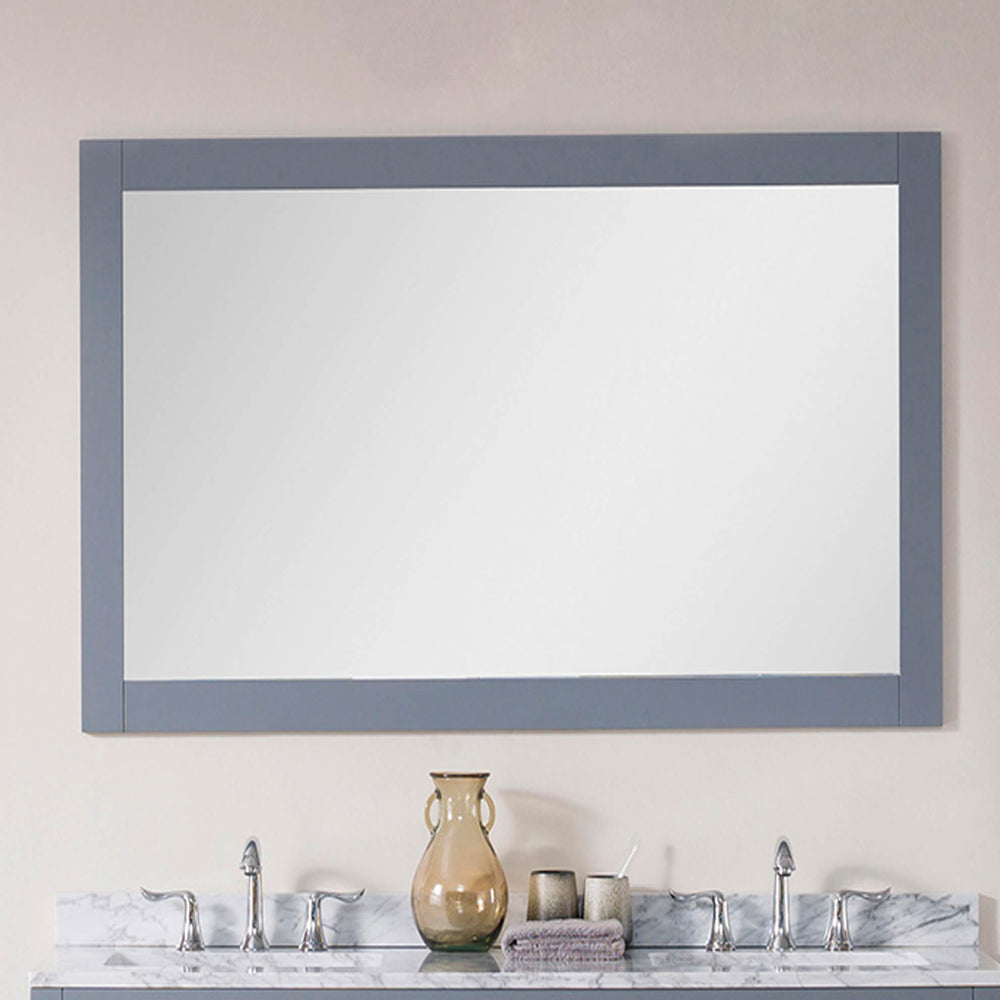 Blossom Dubai 60" Matte White Wall-Mounted Rectangle Mirror