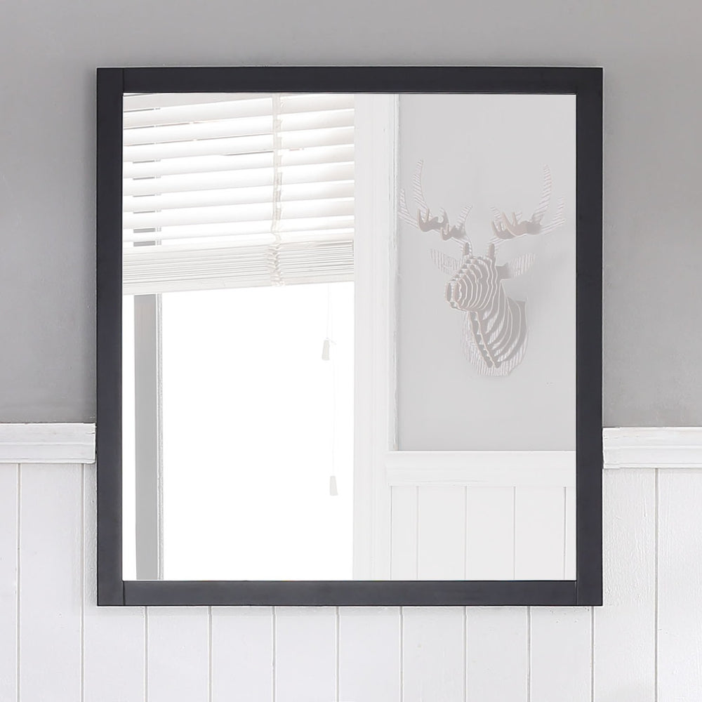 Blossom Lucca 30" Espresso Wall-Mounted Rectangle Mirror