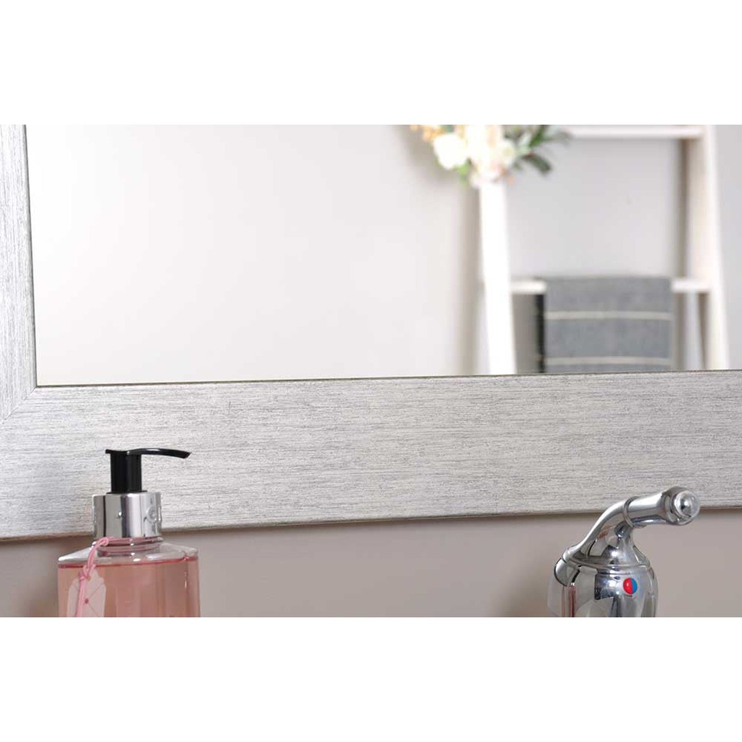 Brandtworks 26" x 28" Stainless Grain Wall Mirror