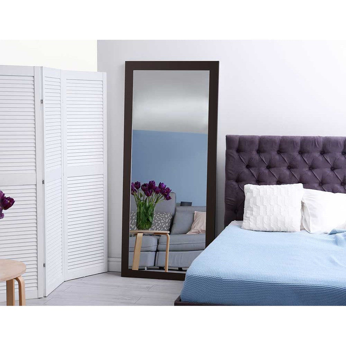 Brandtworks 26" x 38" Matte Black Wall Mirror