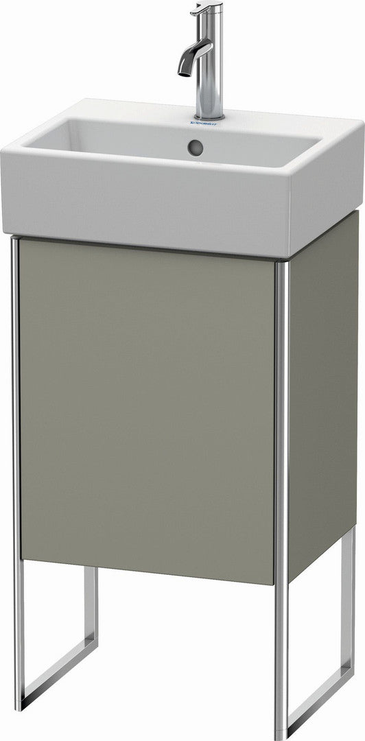 Duravit XSquare 17" Stone Gray One Door Floorstanding Vanity Unit (XS4470L9292)