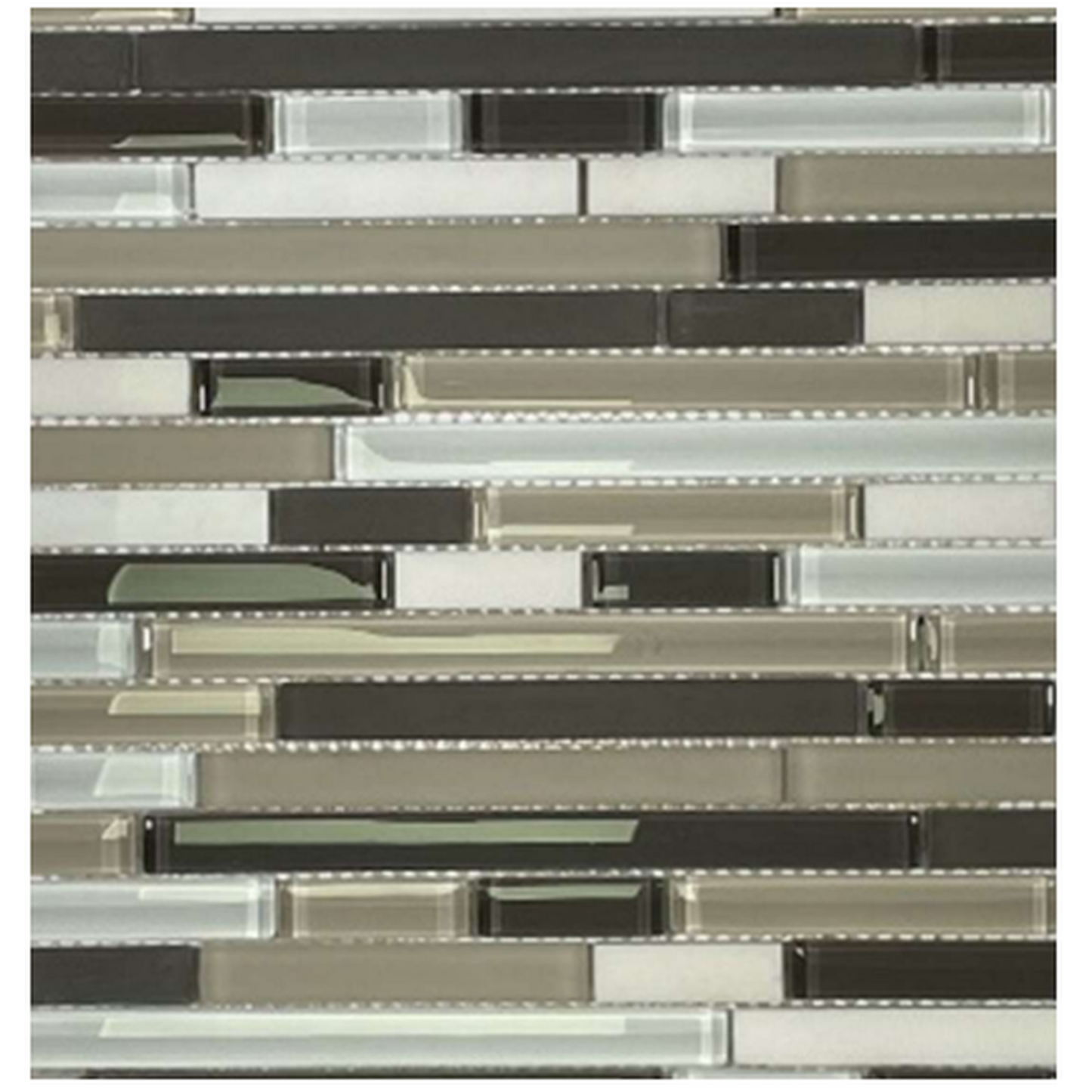 Ceramic City USA Mosaic 12" x 12" Brown Tile