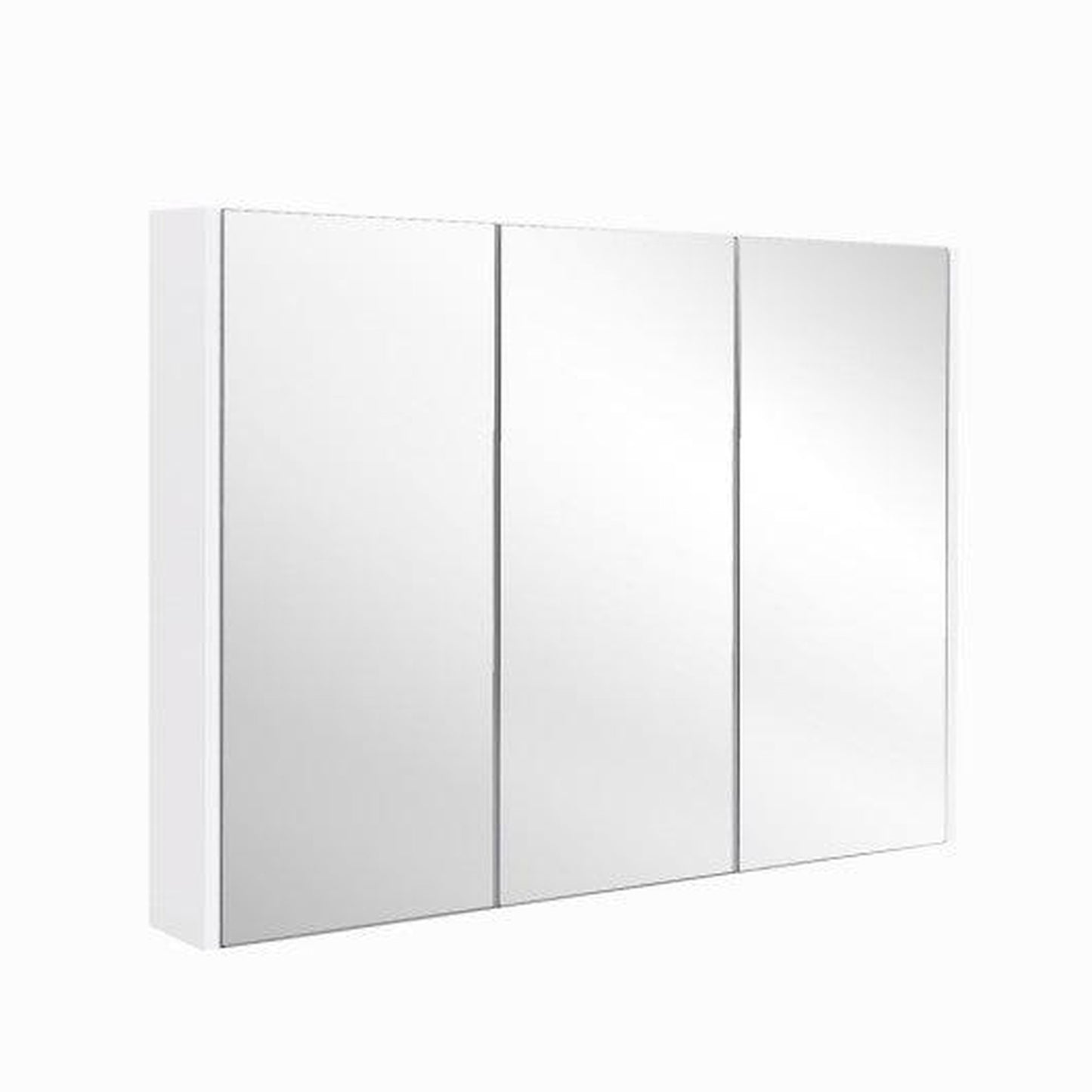 Costway 3-Door Wall-Mounted Mirror Cabinet with 3-Adjustable Shelves