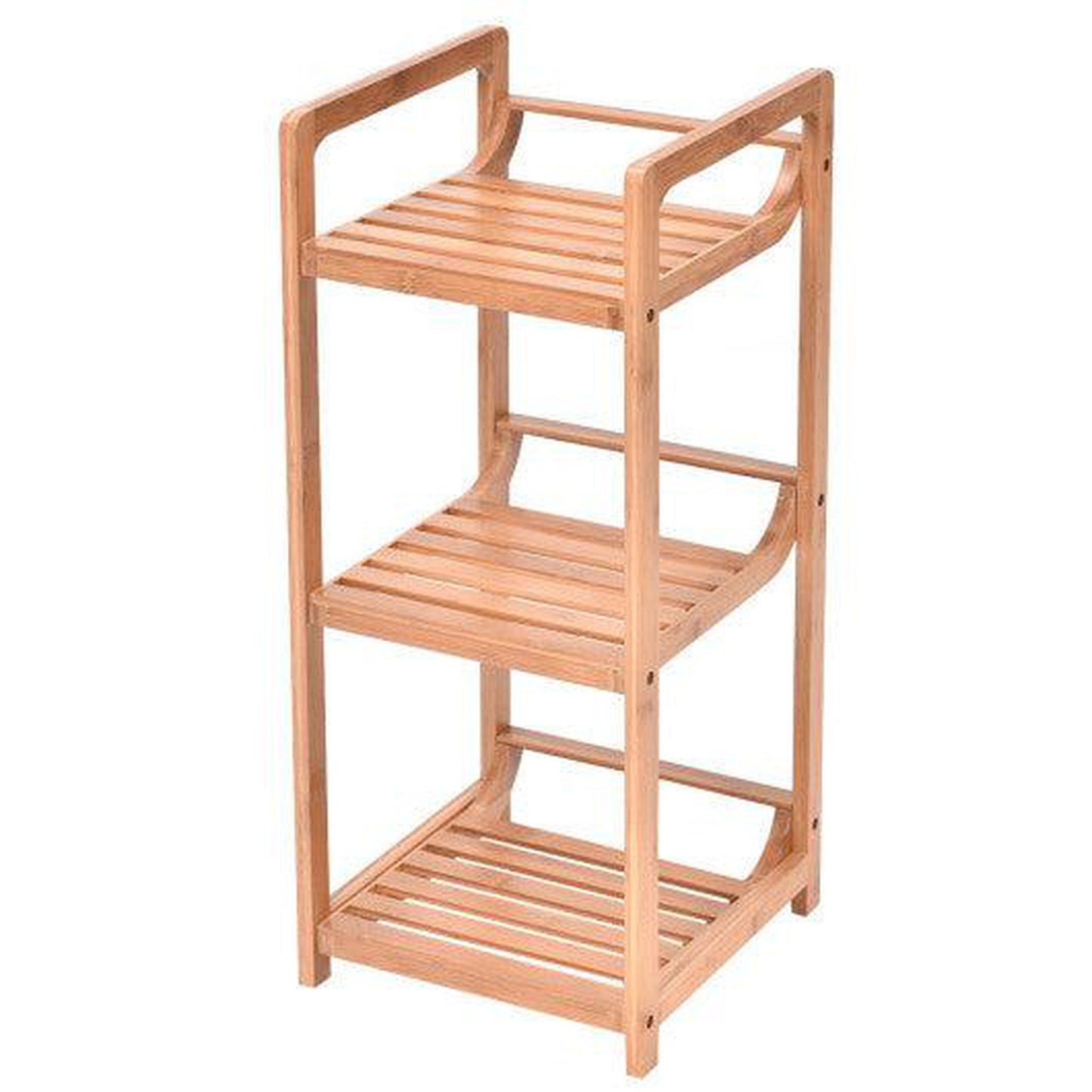 Costway 3-Tier Bamboo Bathroom Storage Rack