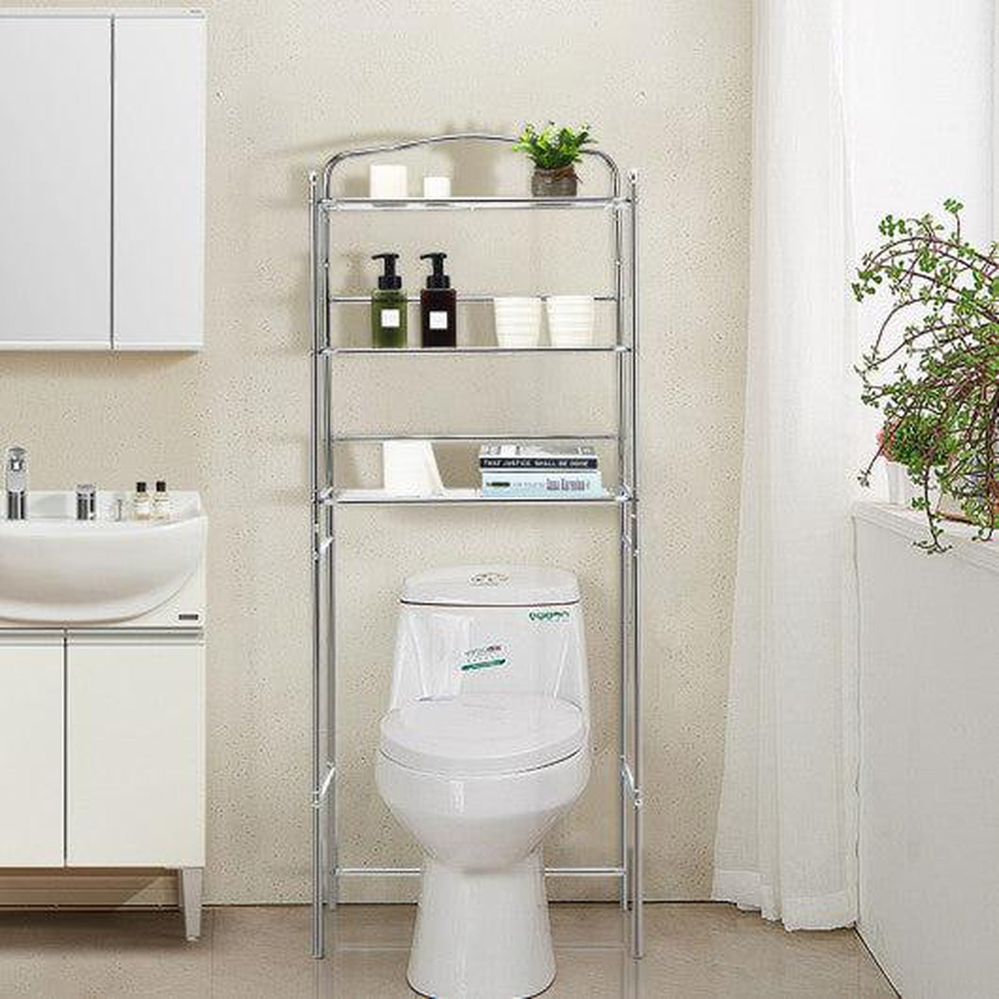 Costway 3Tier Space Saver Over The Toilet Bathroom US Bath Store
