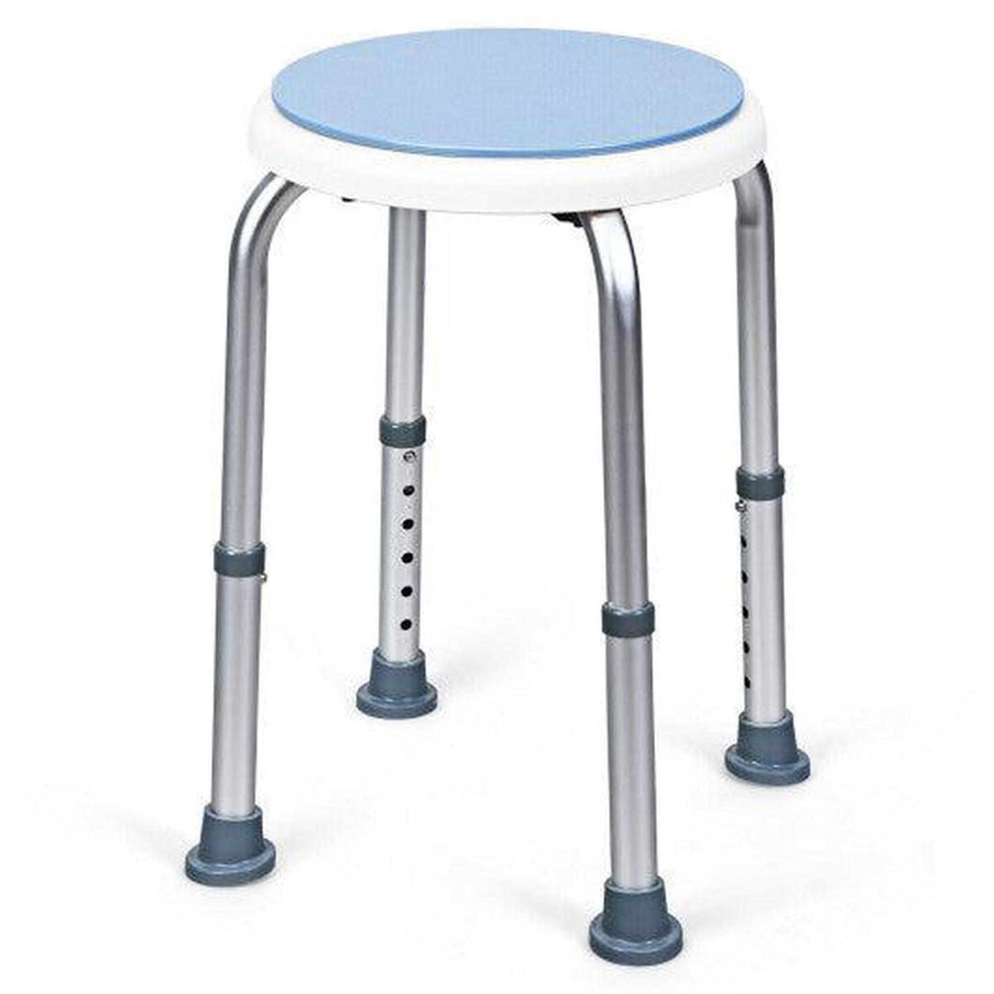 Costway 360° Rotating Shower Bath Chair 6 Adjustable Height Stool