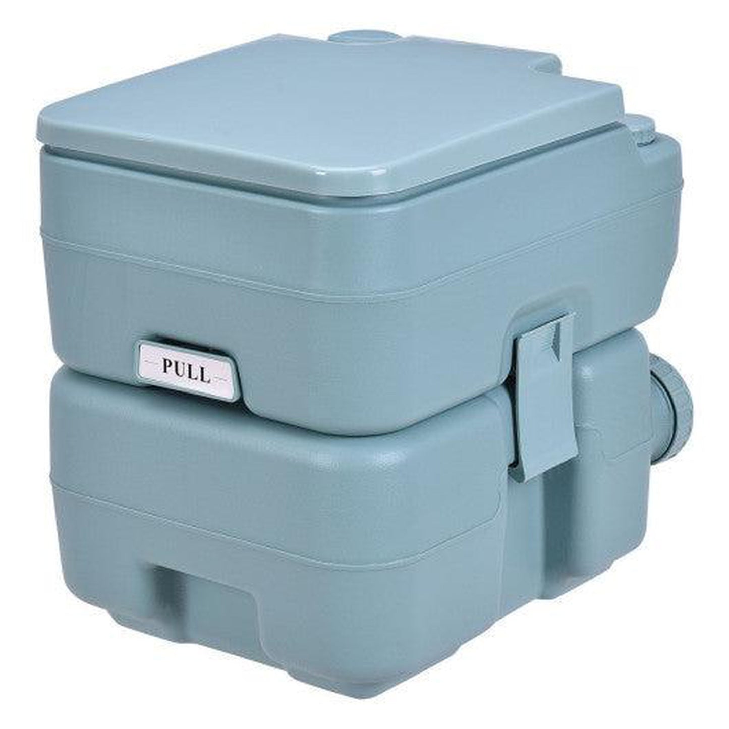 Costway 5 Gallon Green 20 L Outdoor / Indoor Potty Commode Portable Flush Toilet