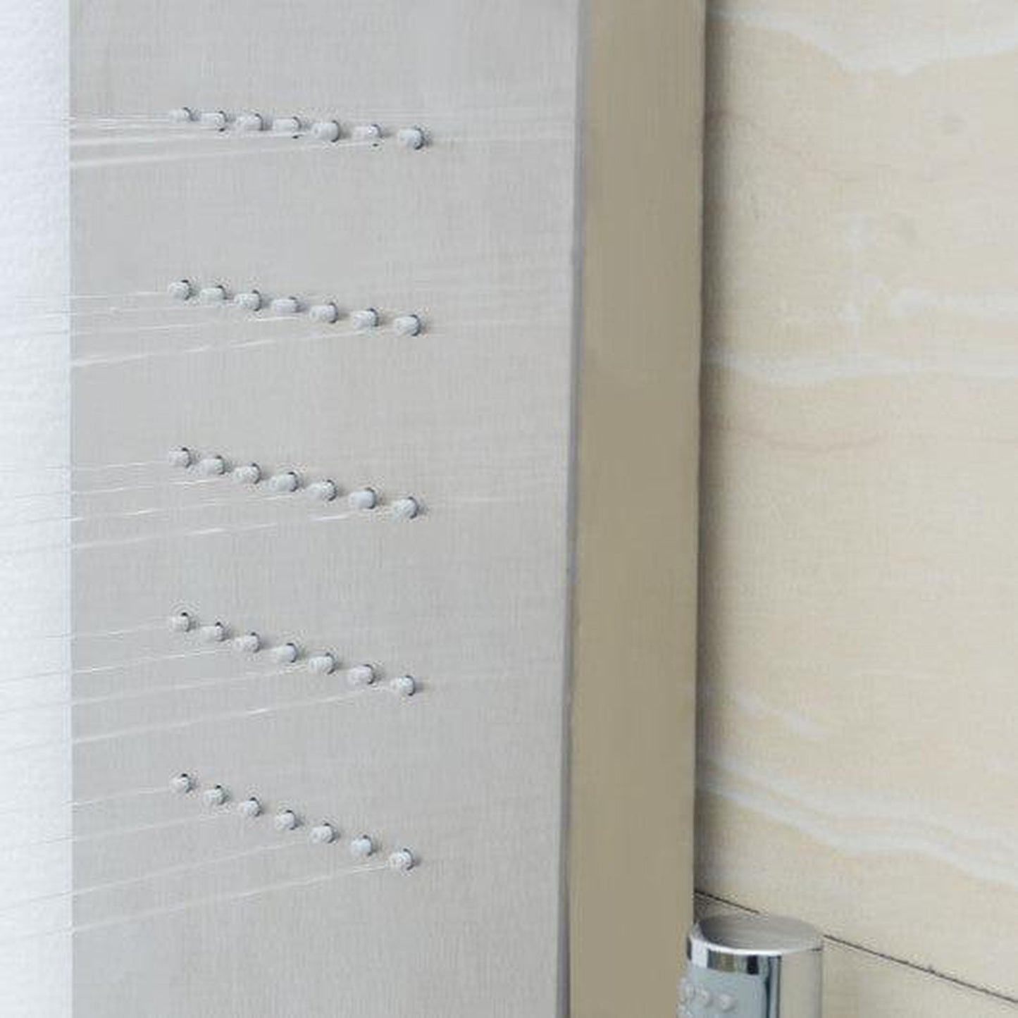 Costway 57" Stainless Steel Shower Panel with12 x 8 Head Shower